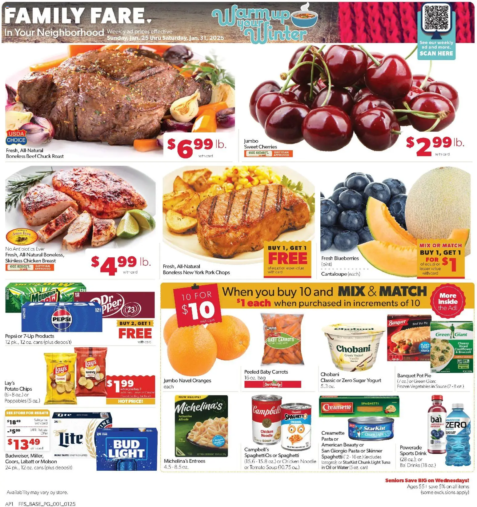 Ad Preview of Family Fare Weekly Ad from 01/25/2026