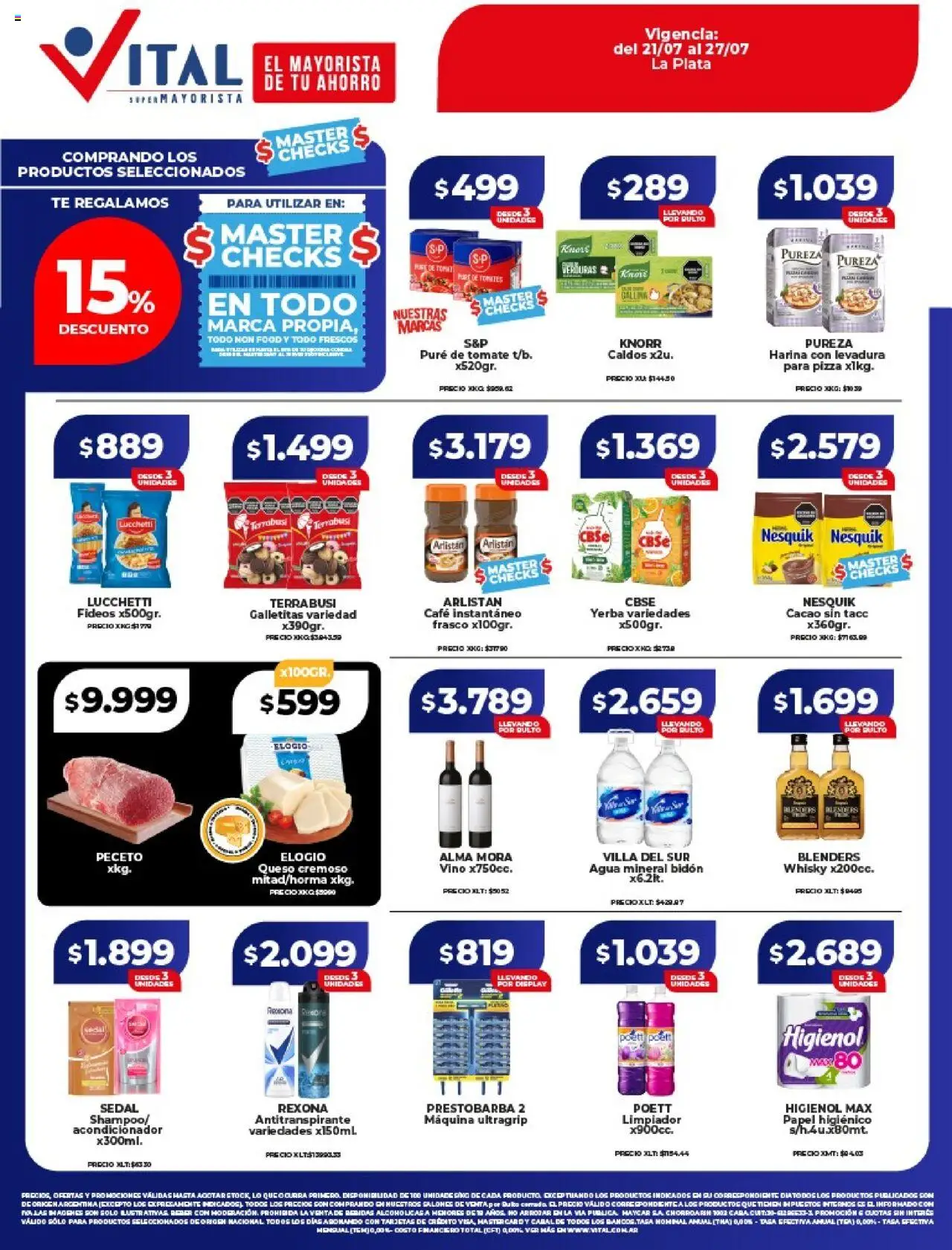 Vital Ofertas - La Plata del 21/07/2025 >> Catálogo