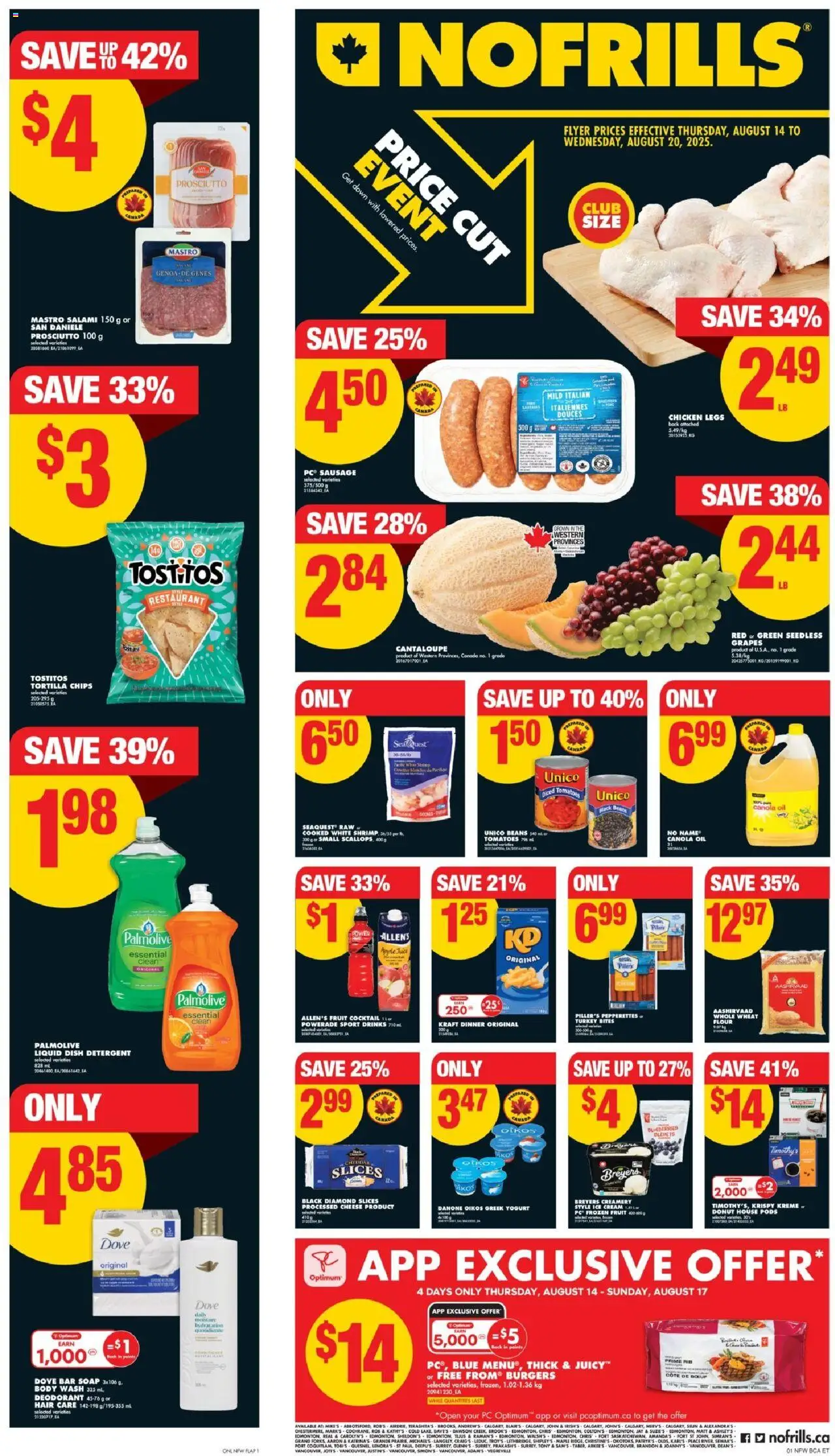 No Frills flyer valid from Aug 14, 2025 - page number 1