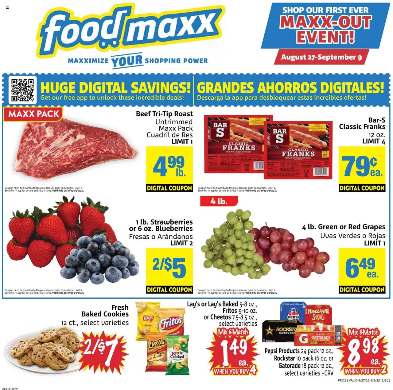 FoodMaxx Weekly Ad from 08/27/2025 - Flyer - Page number 1