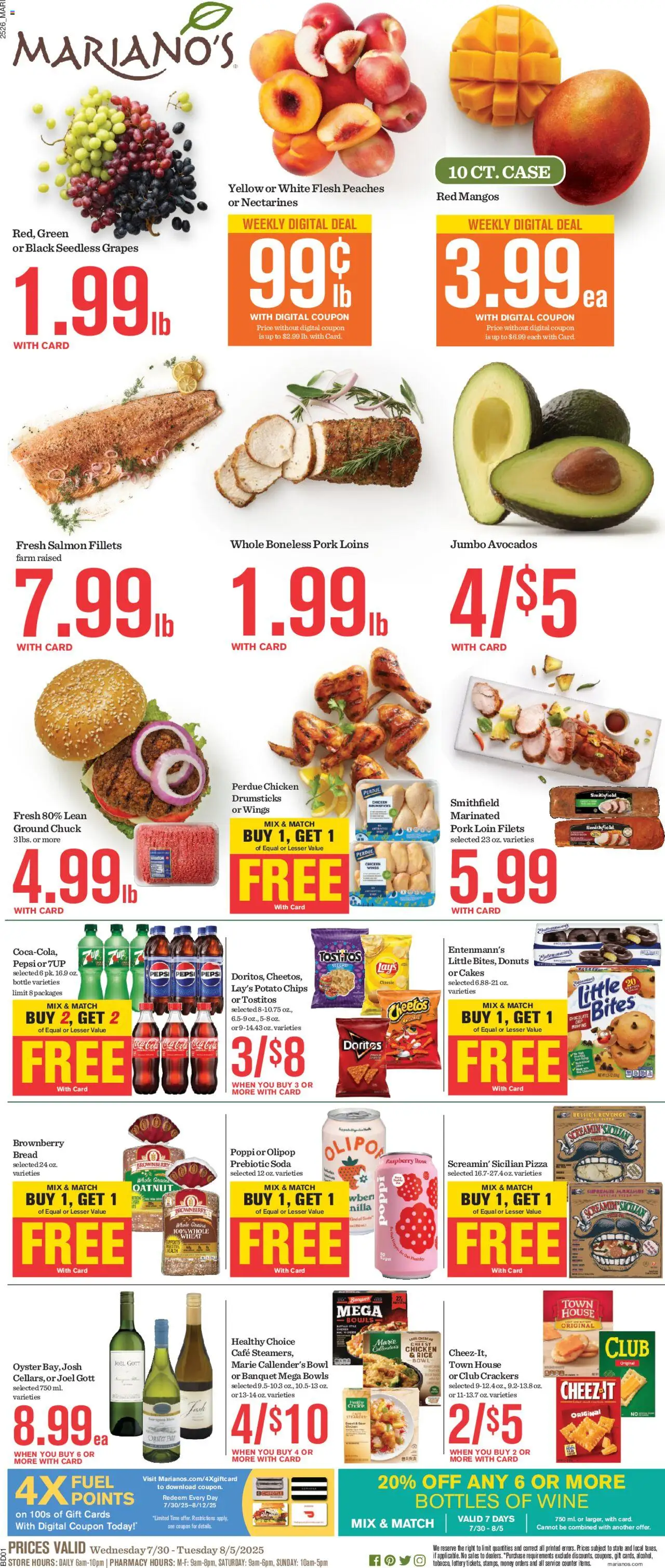 Mariano's Weekly Ad from 07/30/2025 - Flyer - Page number 1