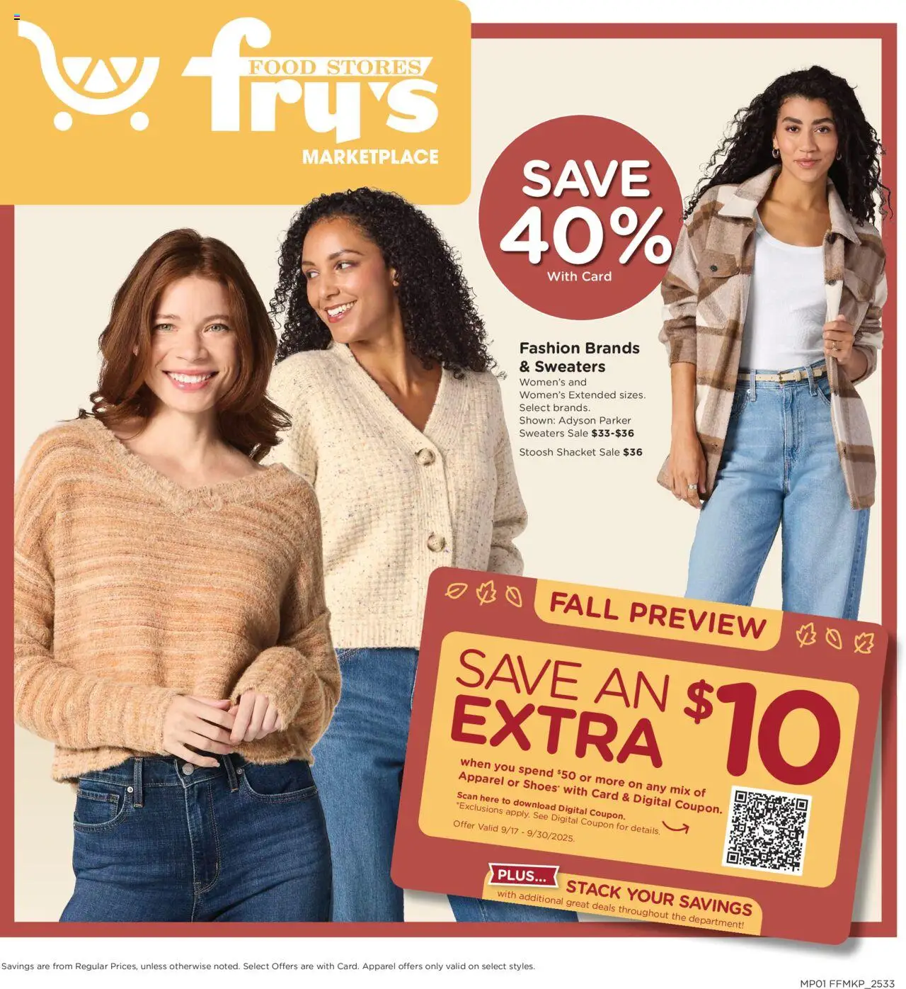 Fry's Food Home & Apparel from 09/17/2025 - Flyer - Page number 1