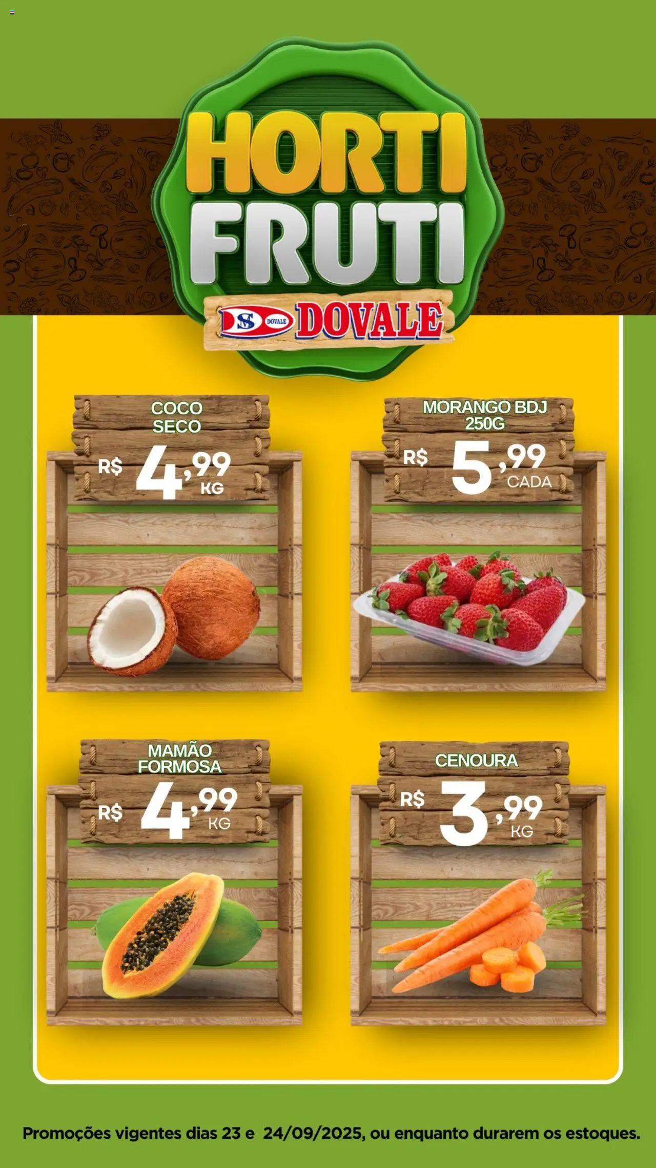 Dovale folheto "Ofertas Hortifruti" válido a partir de 23/09/2025 - número de página 1