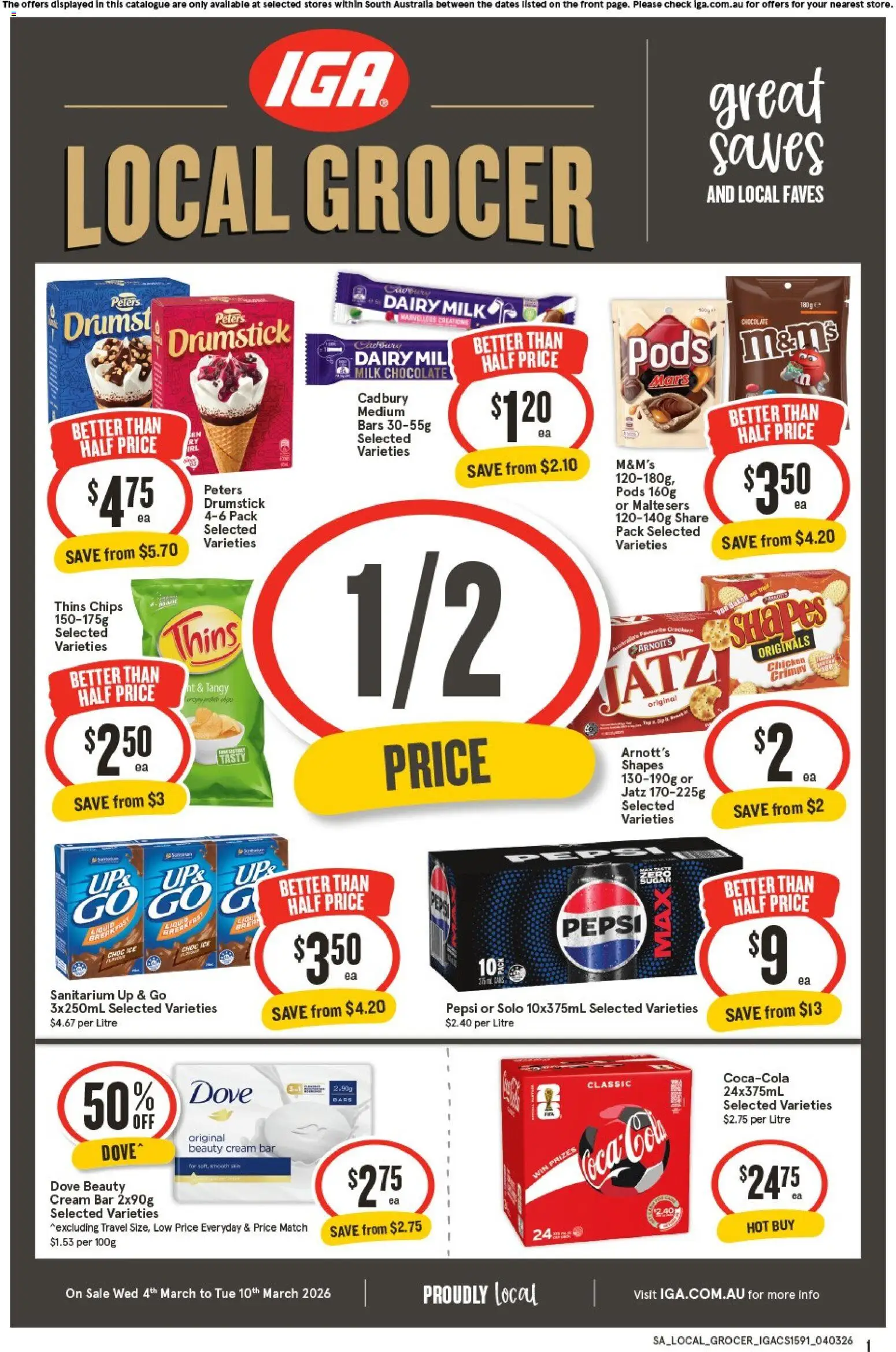 Preview of catalogue IGA Local Grocer SA from shop IGA valid 04/03/2026