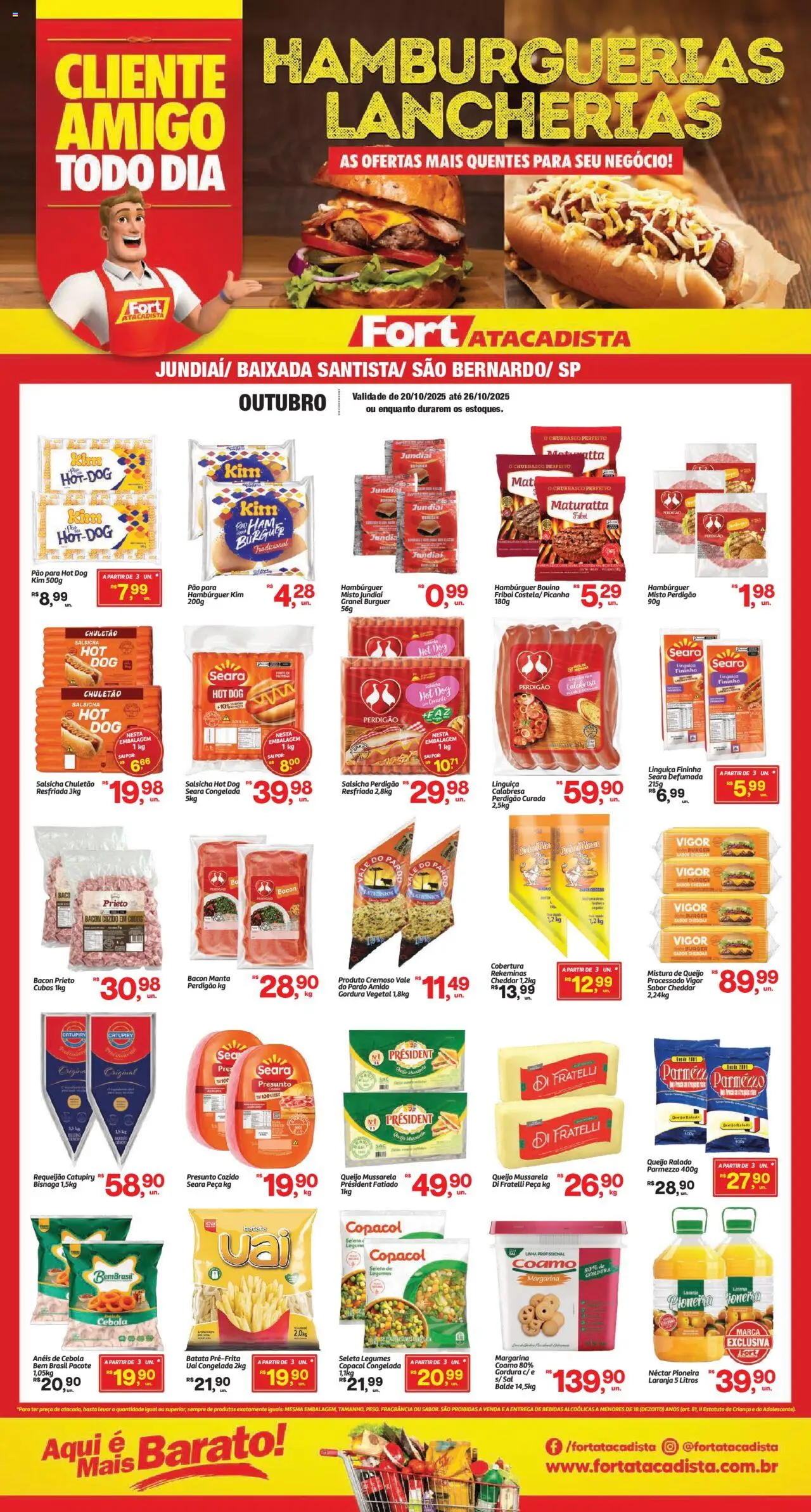 Fort Atacadista folheto "Ofertas Food Service" válido a partir de 20/10/2025 - número de página 1