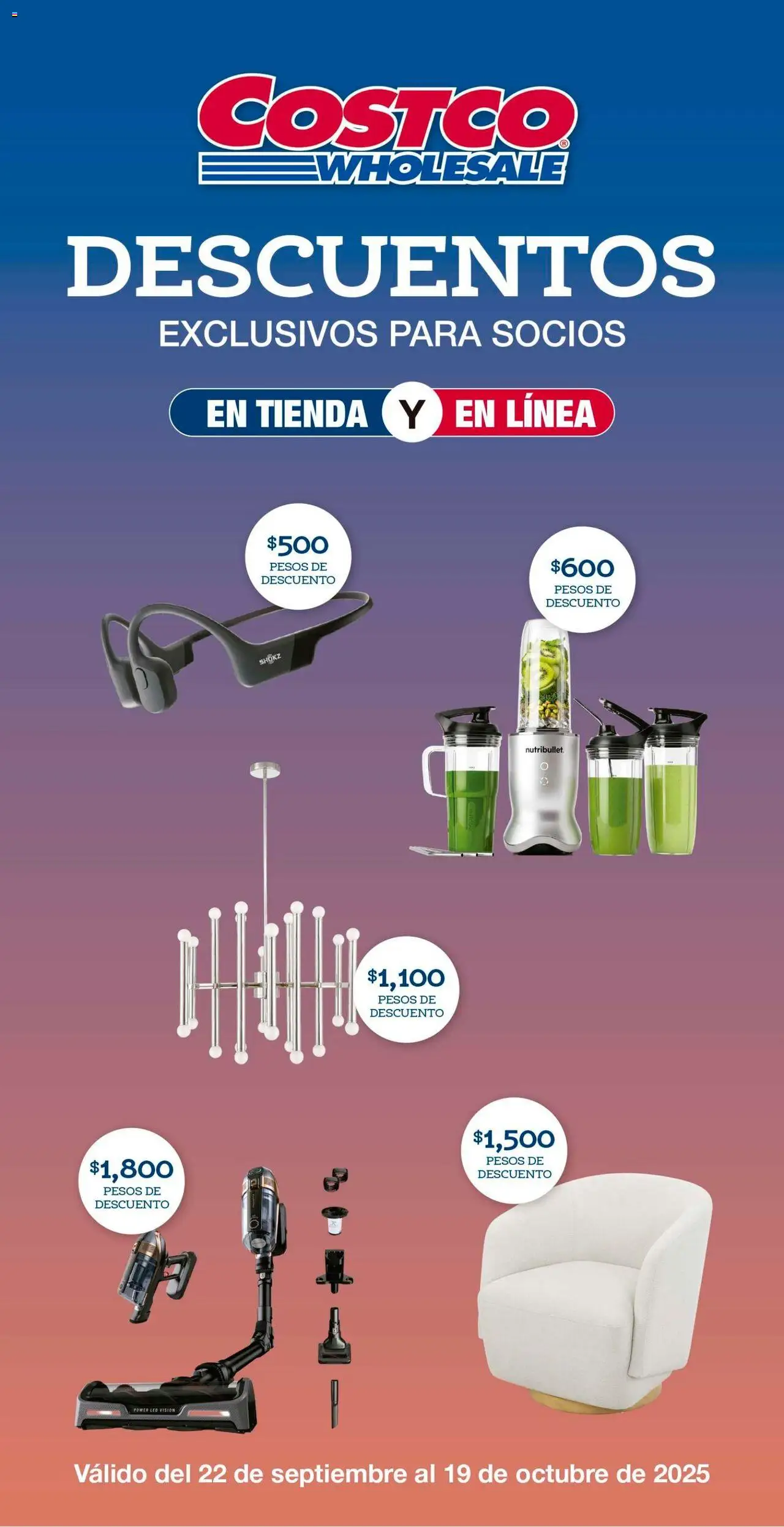 Catálogo Costco y sus promociones válidas desde el 22/09/2025 - Número de página 1