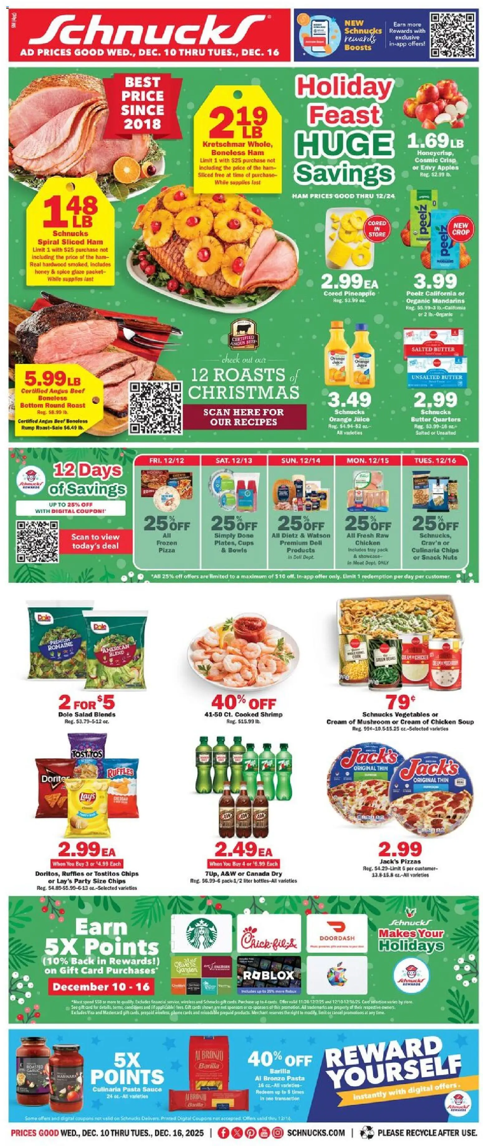 Ad Preview of Schnucks Weekly Print Ad - MO from 12/10/2025