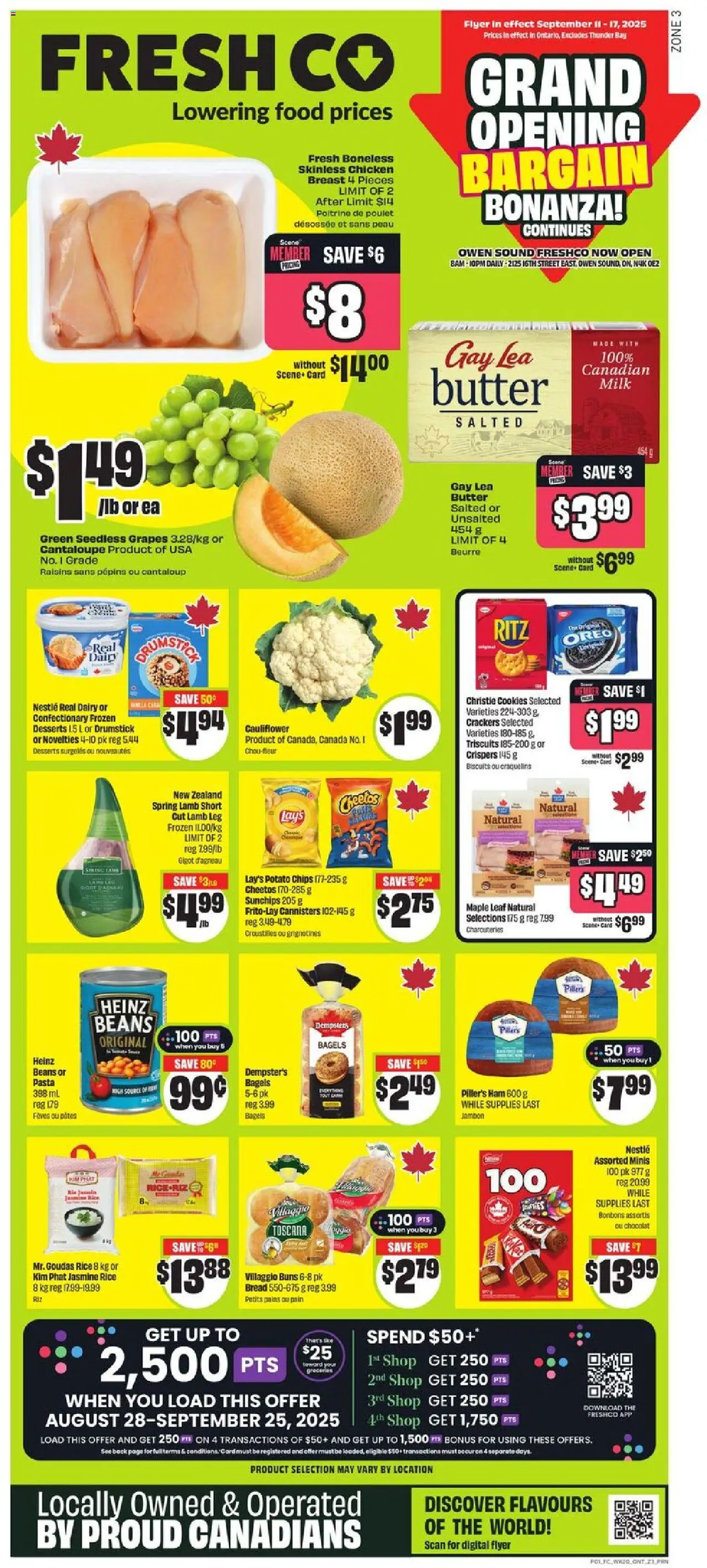 FreshCo flyer valid from Sep 11, 2025 - page number 1