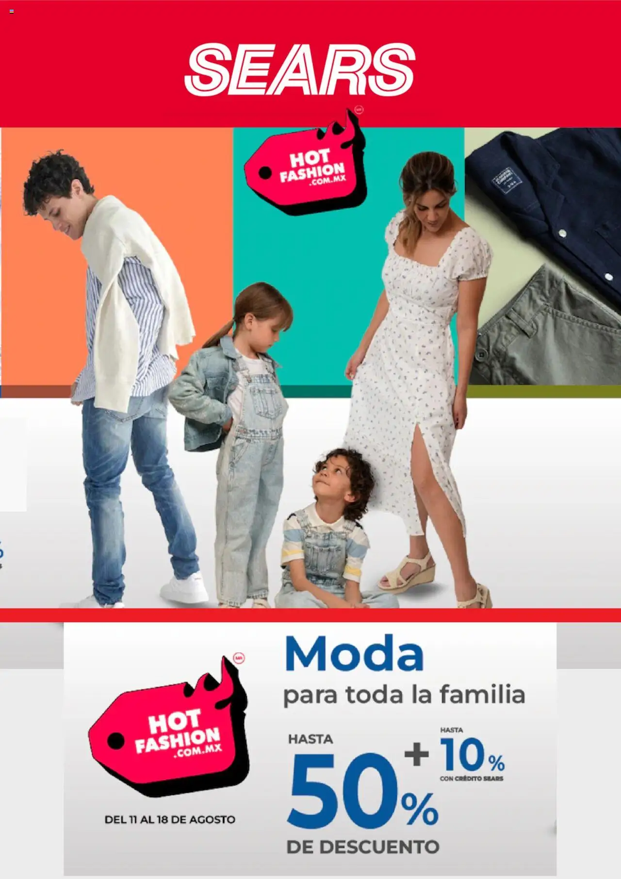 Hot Sale Sears y sus promociones válidas desde el 11/08/2025 - Número de página 1