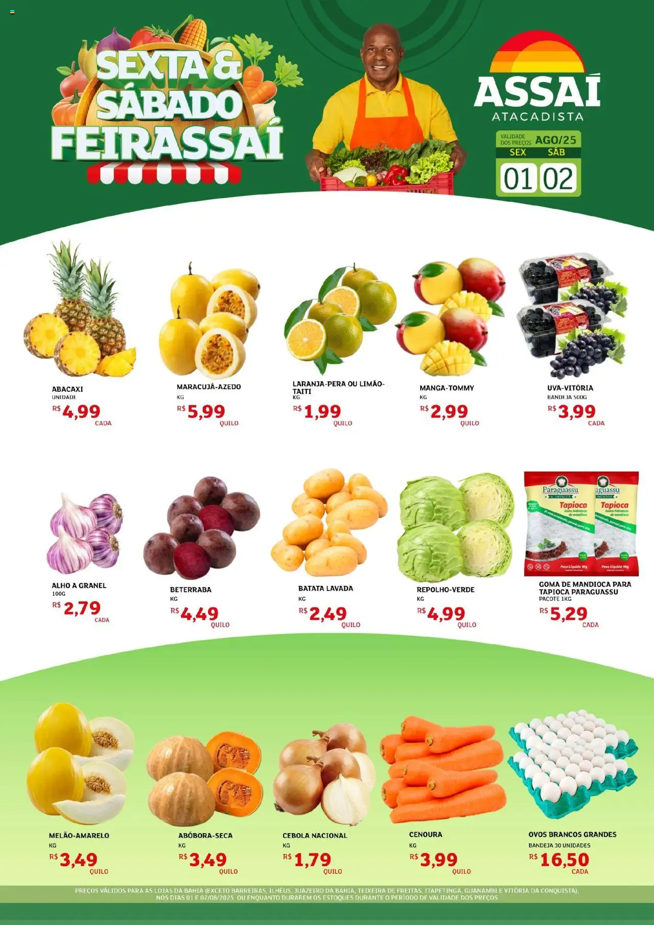 Assaí Atacadista folheto "Encarte - BA" válido a partir de 01/08/2025 - número de página 1