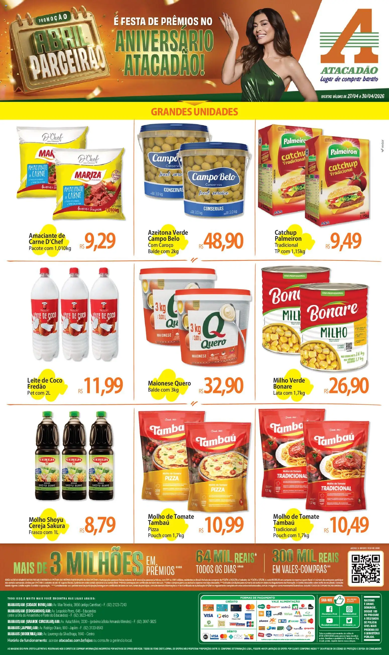Pré-Visualização do folheto "Atacadão ofertas - AM" da loja Atacadão válido a partir de 27/04/2026