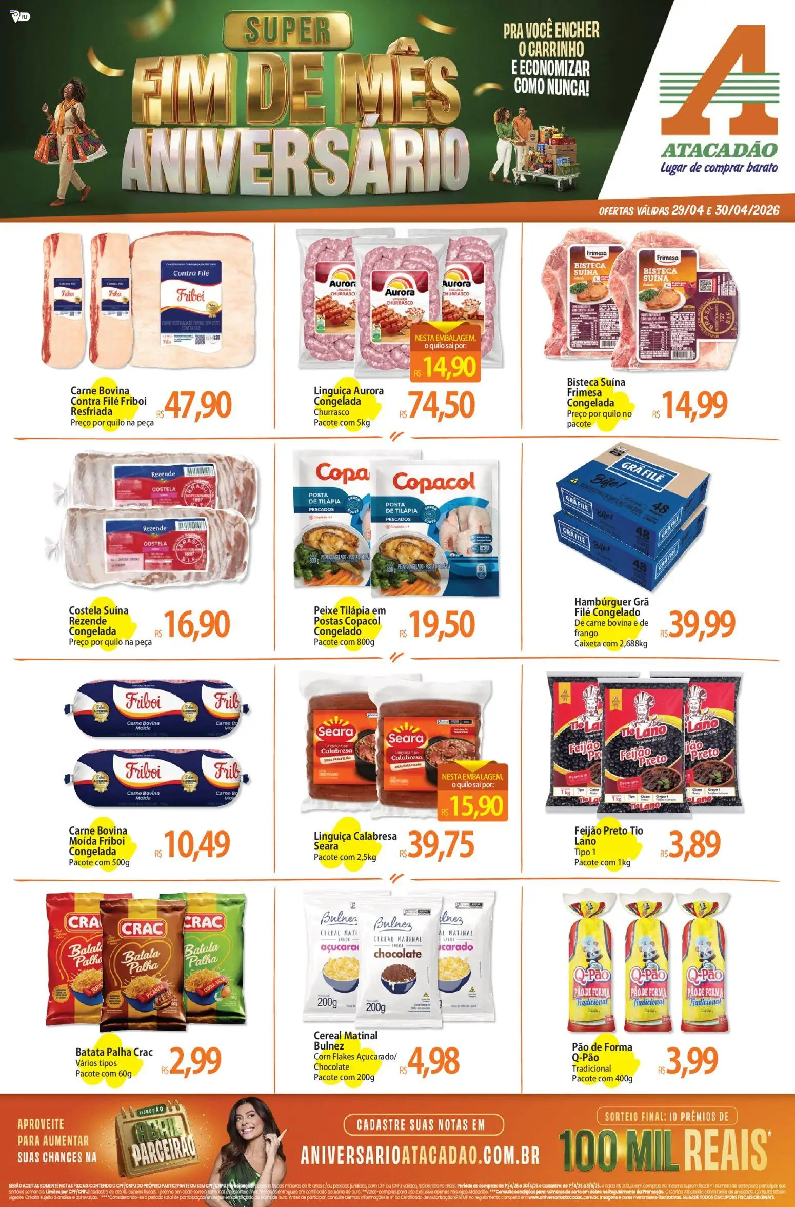 Pré-Visualização do folheto "Atacadão ofertas - RJ" da loja Atacadão válido a partir de 29/04/2026