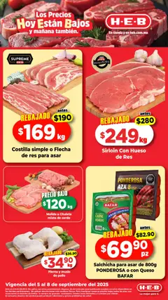 Vista previa las ofertas de la tienda H-E-B - Folleto desde el 05/09/2025 