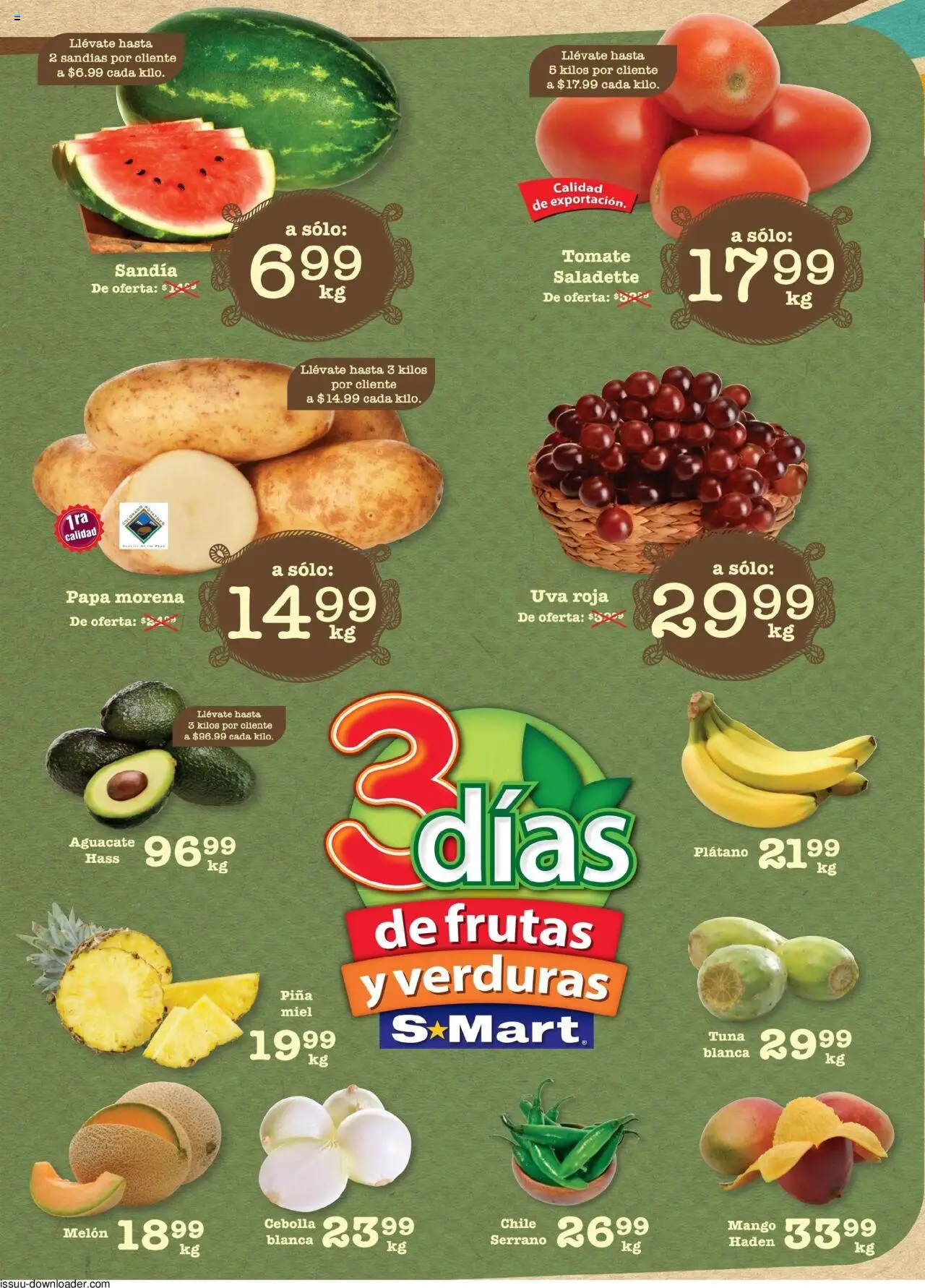 Folleto - Nuevo Laredo S-Mart y sus promociones válidas desde el 15/07/2025 - Número de página 1