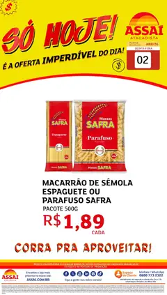 Pré-Visualização do folheto "Assaí Atacadista ofertas - DF" da loja Assaí Atacadista válido a partir de 02/04/2026