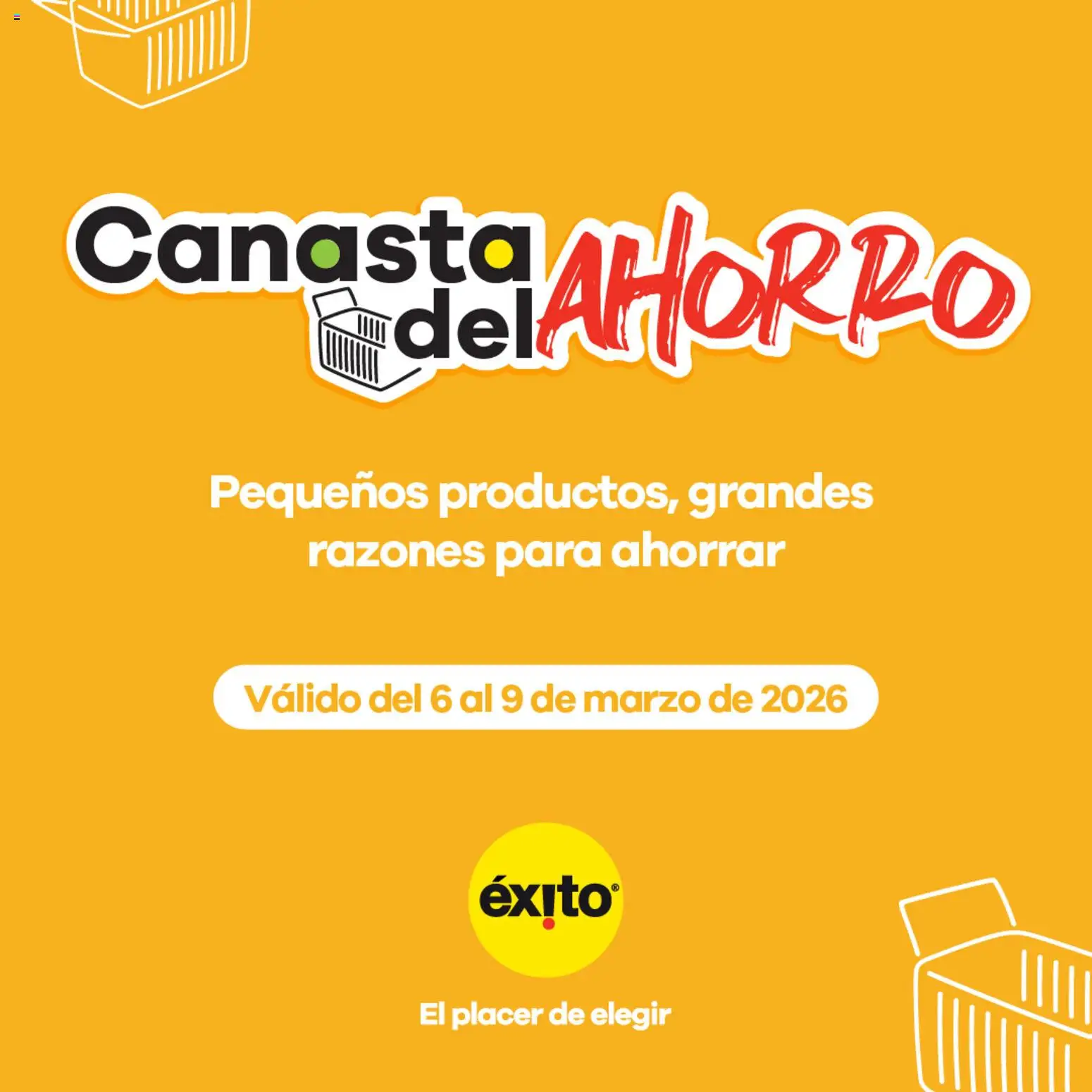  Vista previa del prospecto Éxito catálogo del almacen Éxito válida del 06/03/2026 al 09/03/2026