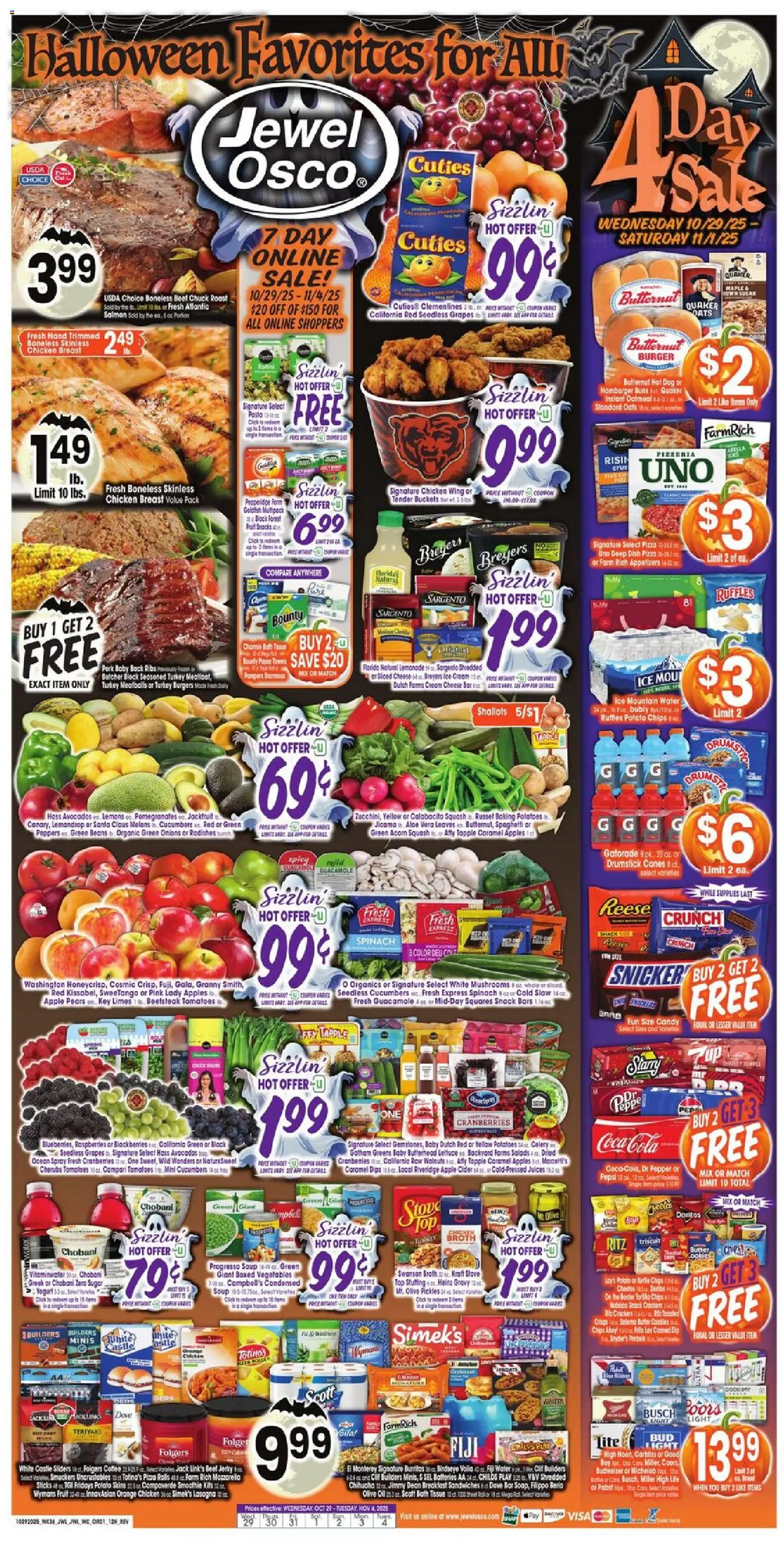Ad Preview of Jewel Osco Weekly Ad from 10/29/2025