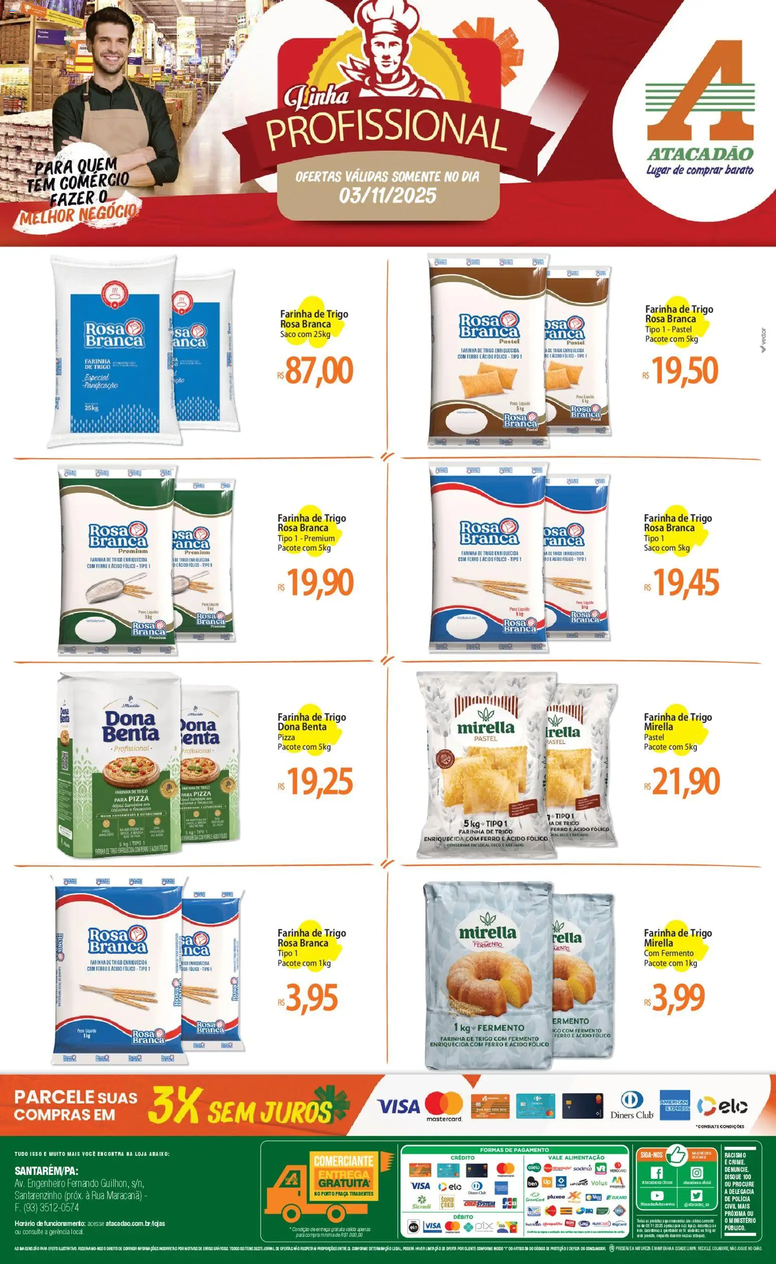 Pré-Visualização do folheto "Ofertas - PA" da loja Atacadão válido a partir de 03/11/2025