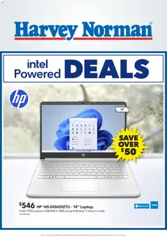 Preview of catalogue Harvey Norman Intel Powered Deals from shop Harvey Norman valid 26 Mar 2026