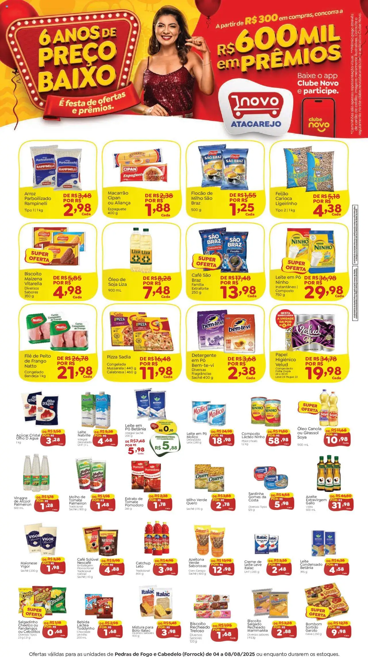 Novo Atacarejo folheto "Ofertas da semana" válido a partir de 04/08/2025 - número de página 1