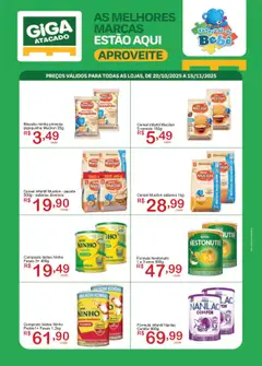 Pré-Visualização do folheto "Ofertas Festival do Bebê" da loja GIGA Atacado válido a partir de 20/10/2025