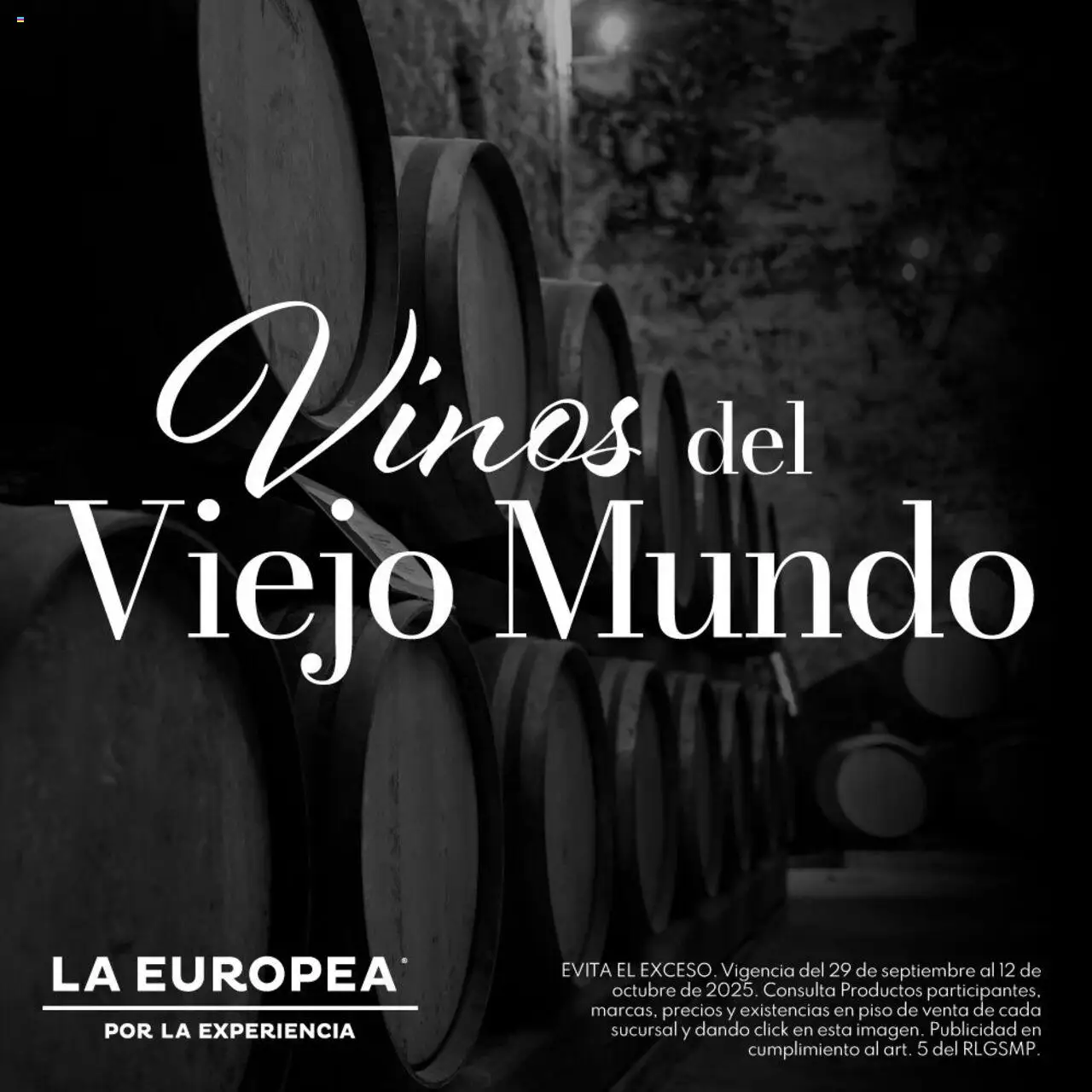 Catálogo Vinos del Viejo Mundo La Europea y sus promociones válidas desde el 29/09/2025 - Número de página 1