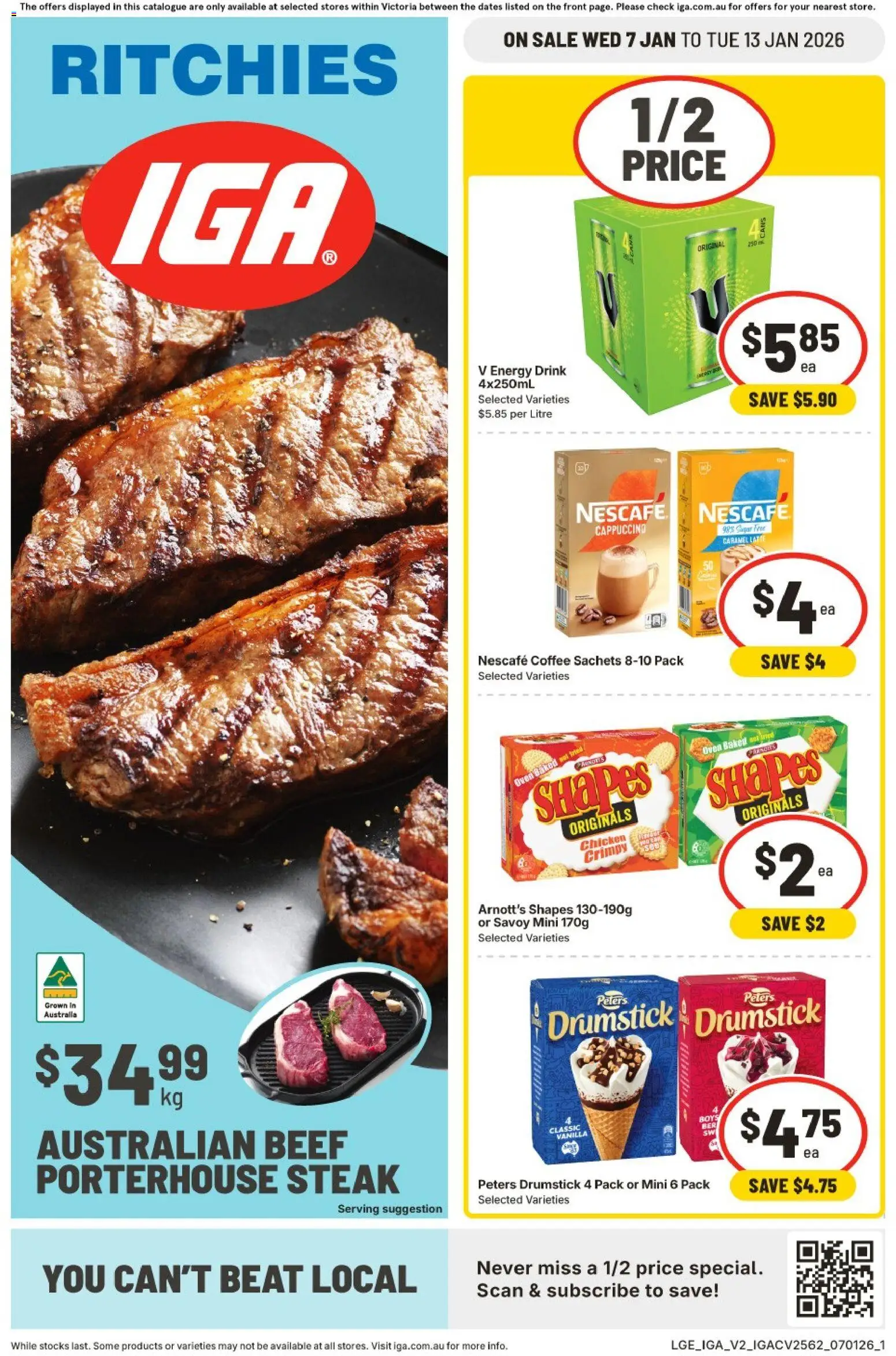 Preview of catalogue Ritchies VIC from shop IGA valid 07/01/2026