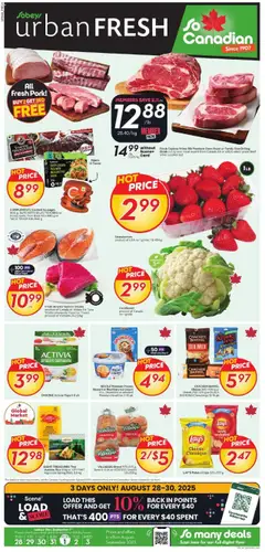 Preview of leaflet Weekly Flyer - Urban Fresh from shop Sobeys is valid from Aug 28, 2025