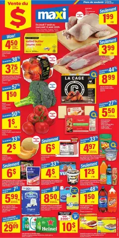 Preview of leaflet Weekly flyer / circulaire from shop Maxi is valid from Aug 07, 2025