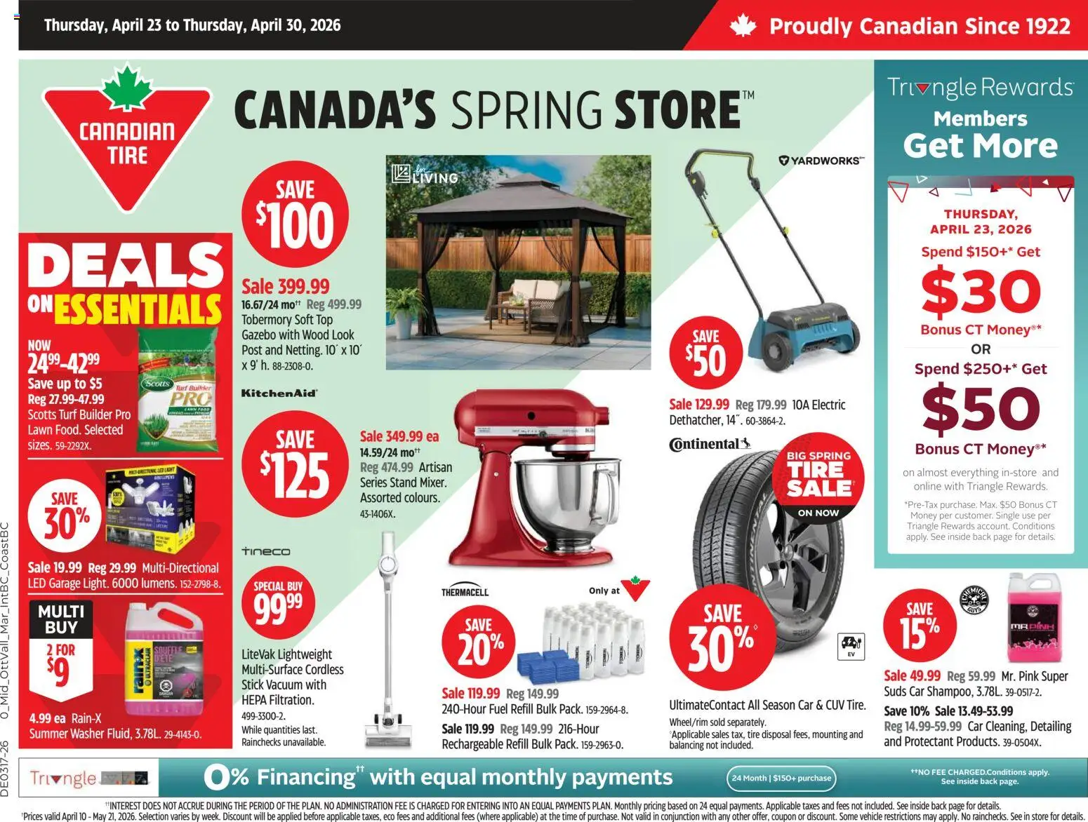 Preview of leaflet Canadian Tire weekly flyer from shop Canadian Tire is valid from Apr 23, 2026