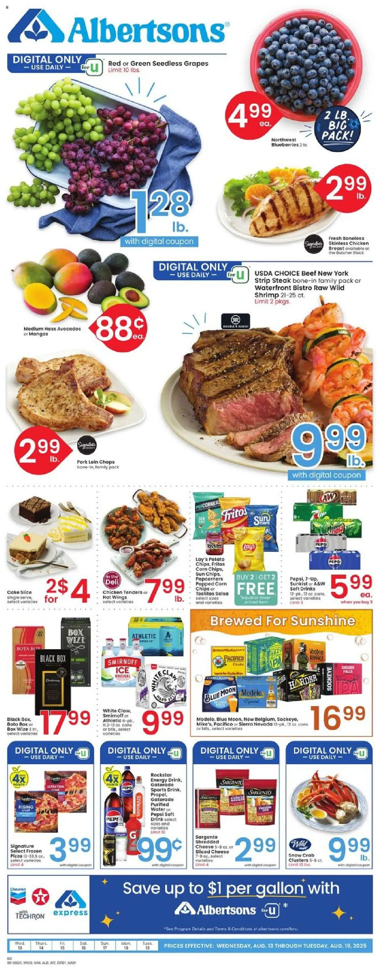 Albertsons Weekly Ad from 08/13/2025 - Flyer - Page number 1