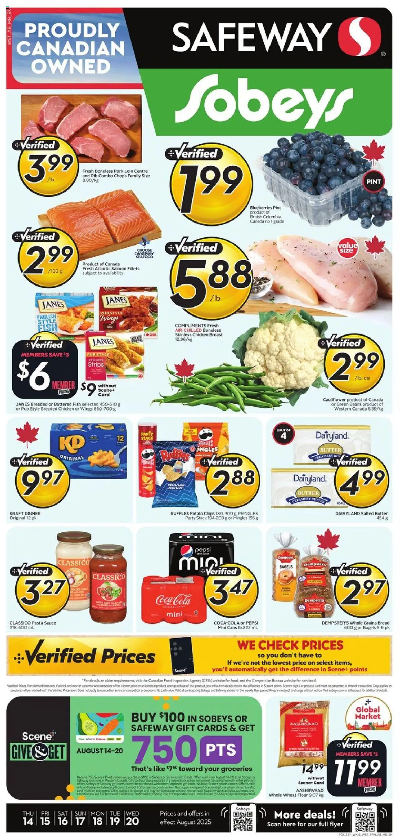 Safeway flyer valid from Aug 14, 2025 - page number 1