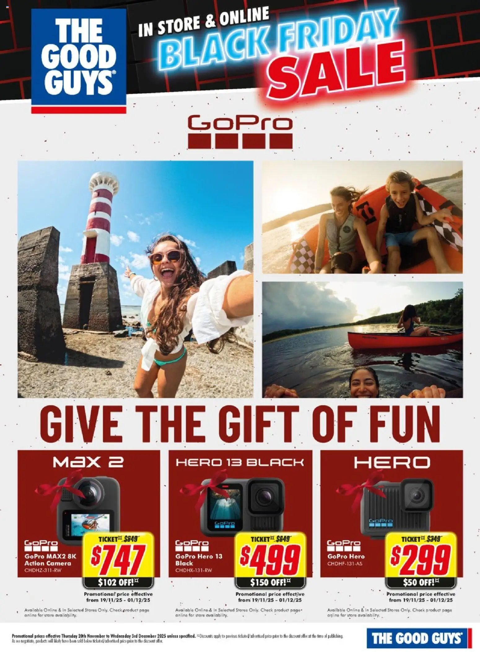 Preview of catalogue Black Friday GoPro from shop The Good Guys valid 23/11/2025