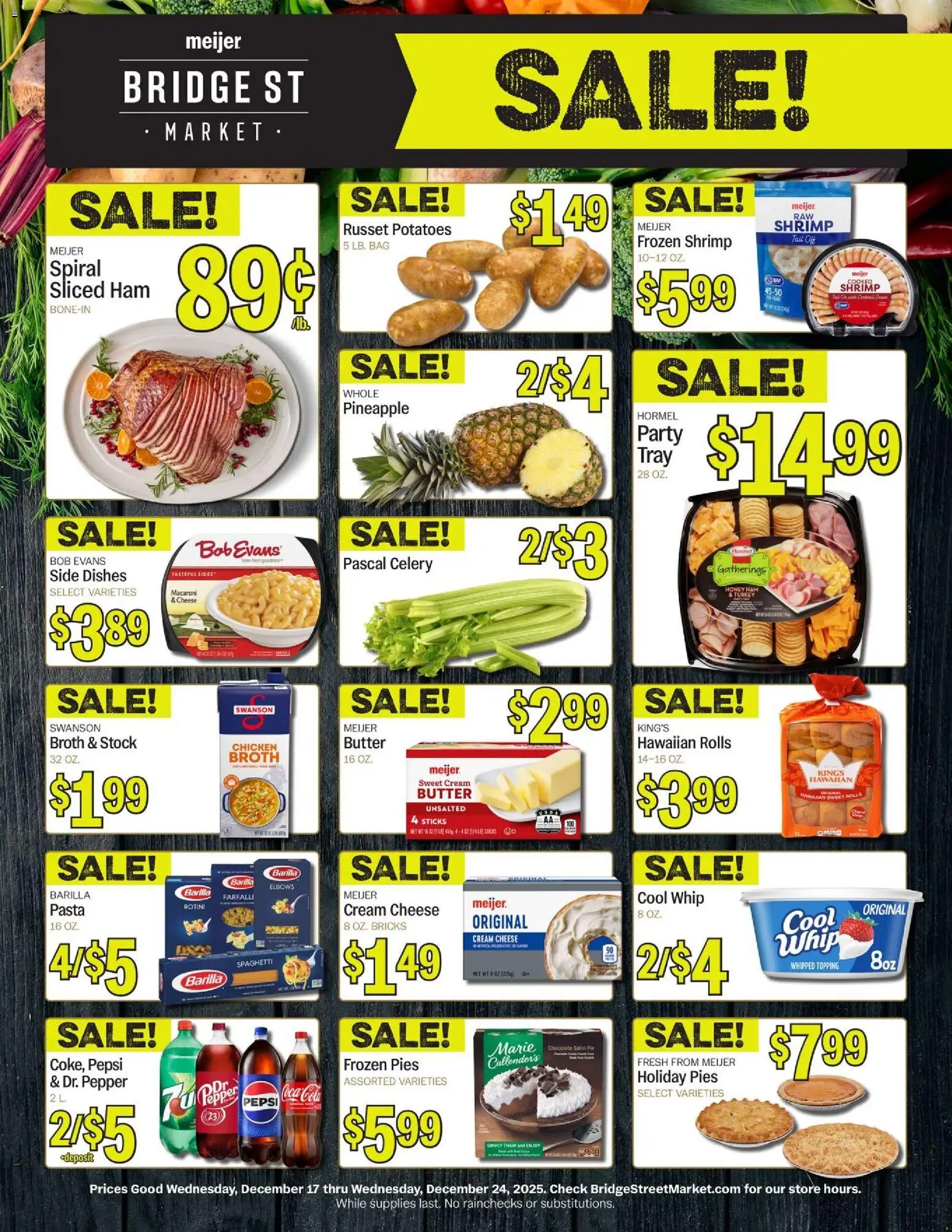 Ad Preview of Meijer Bridge Street Market from 12/17/2025