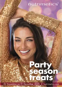 Preview of catalogue Nutrimetics Brochure Party season treats from shop Nutrimetics valid 26/11/2025