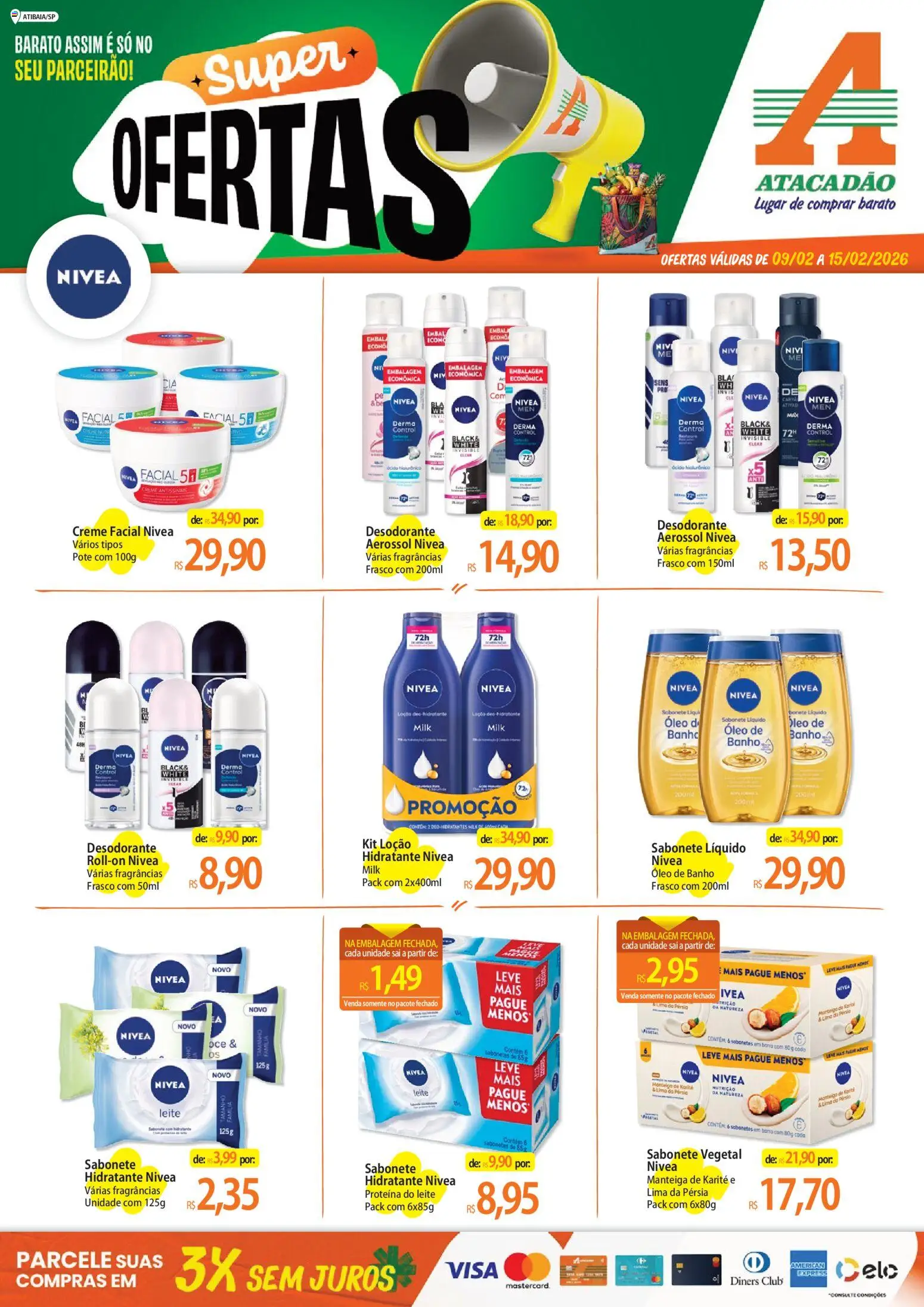 Pré-Visualização do folheto "Ofertas - SP" da loja Atacadão válido a partir de 09/02/2026