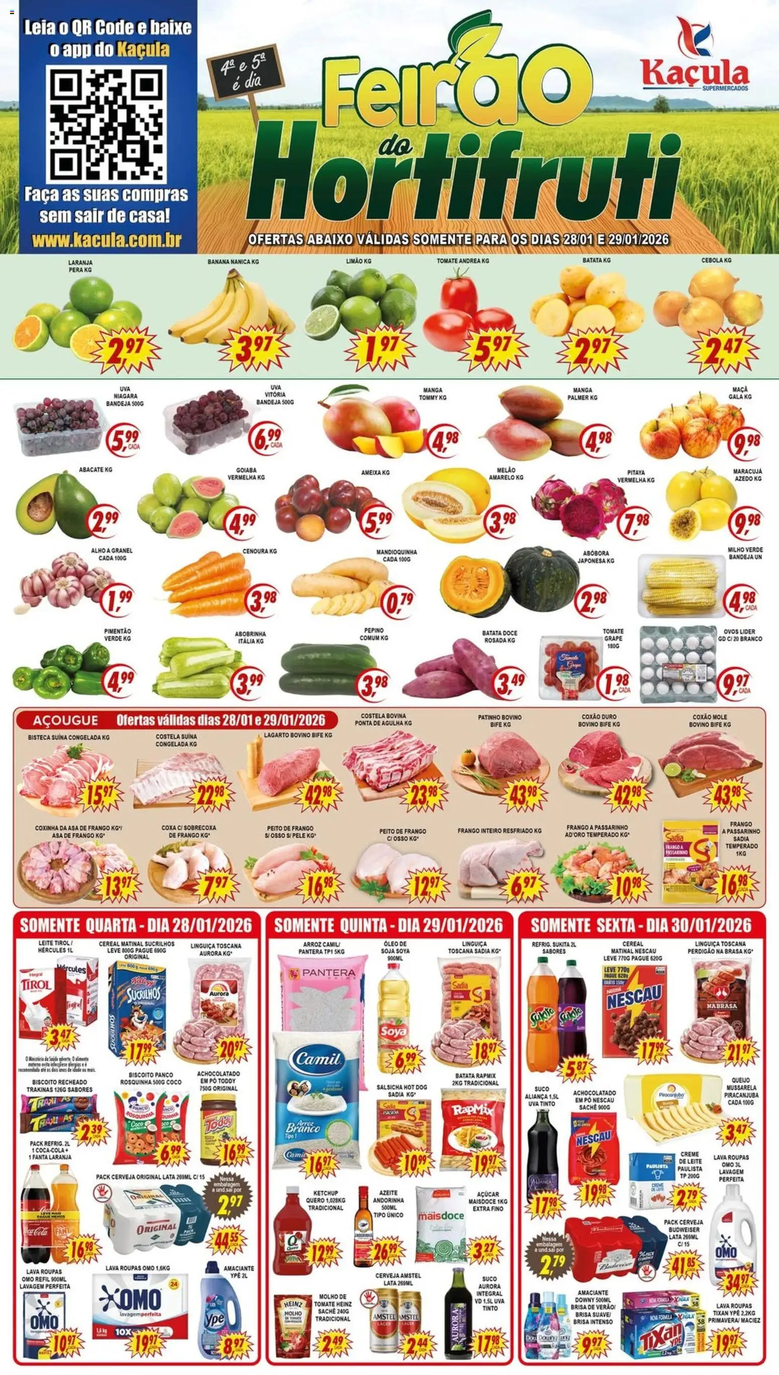 Pré-Visualização do folheto "Ofertas da semana" da loja Kaçula válido a partir de 28/01/2026