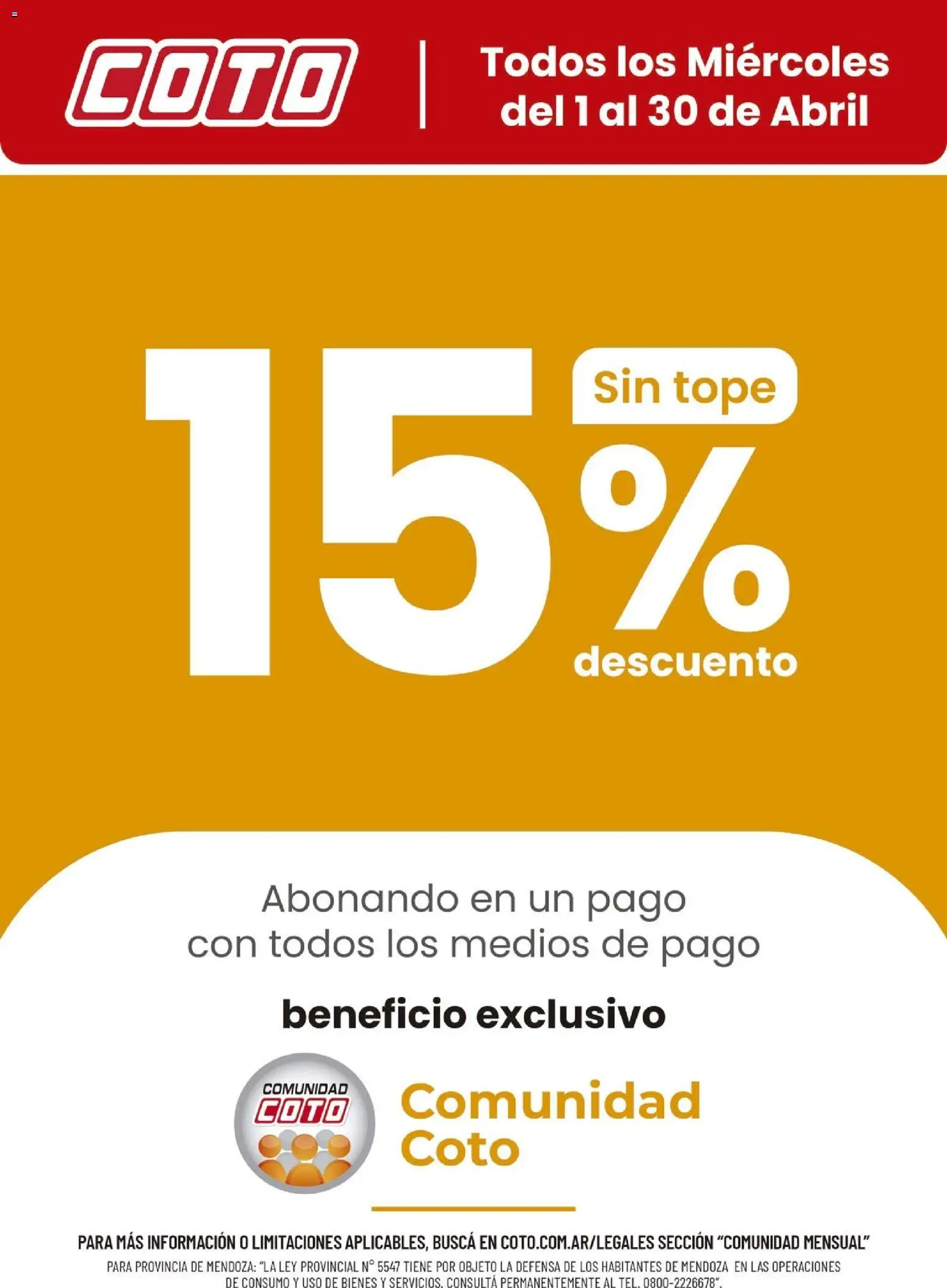 Vista previa del folleto de la tienda Coto válido desde el 01/04/2026 