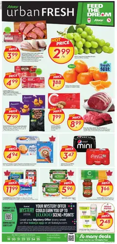 Un aperçu du dépliant Weekly Flyer - Urban Fresh du magasin Sobeys est valide à partir 19 févr. 2026
