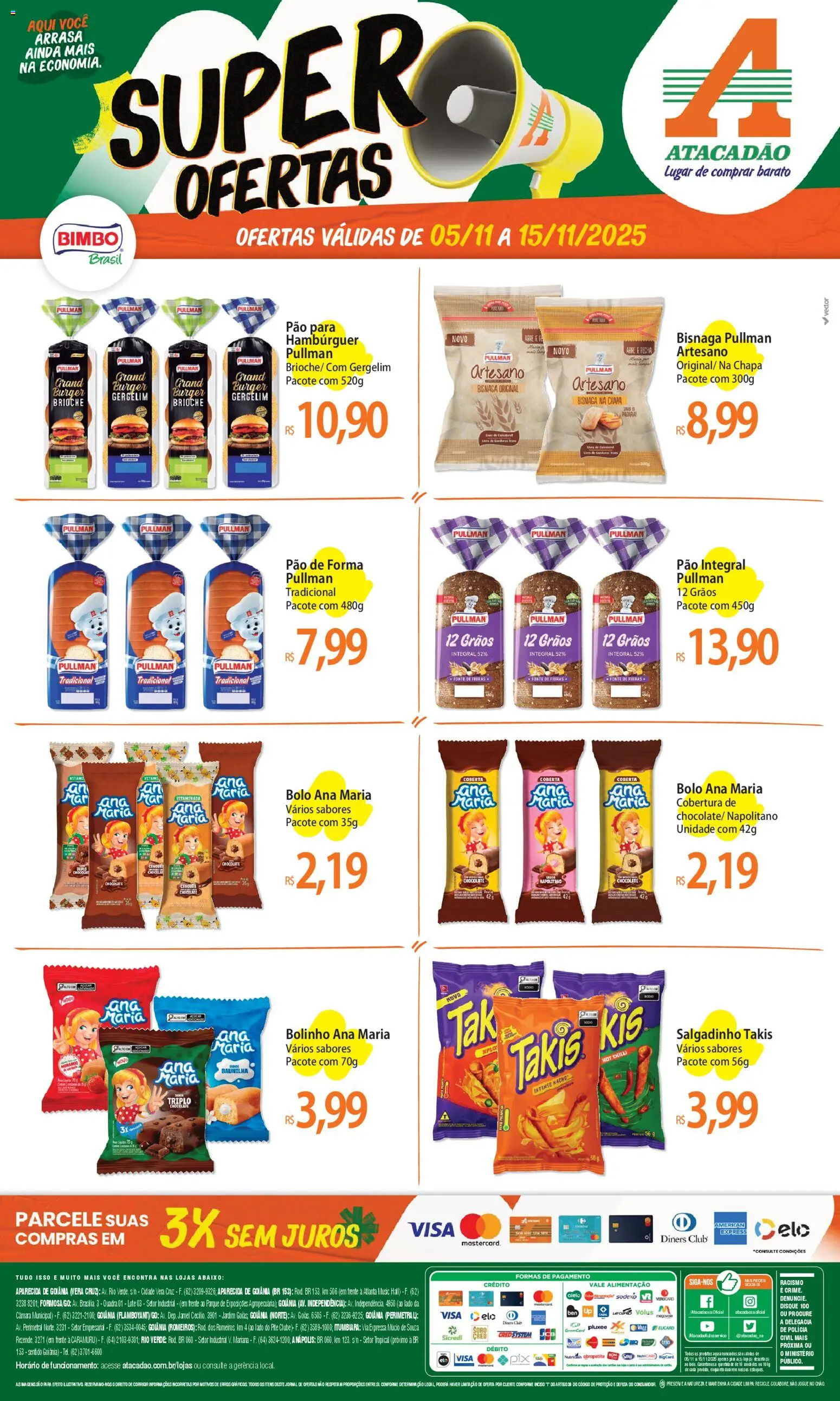 Pré-Visualização do folheto "Ofertas - GO" da loja Atacadão válido a partir de 05/11/2025