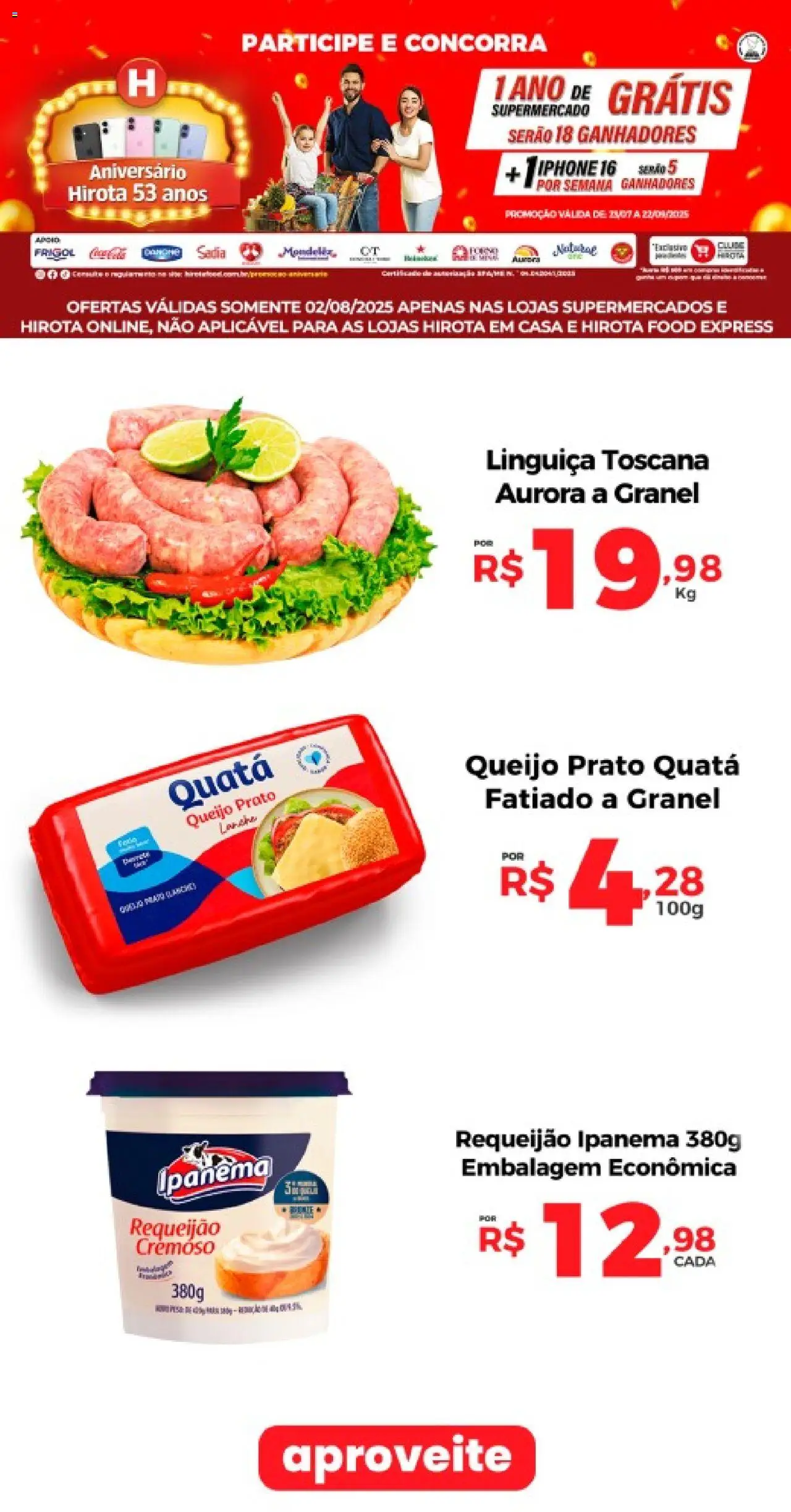 Hirota Food folheto "Ofertas do Dia" válido a partir de 02/08/2025 - número de página 1