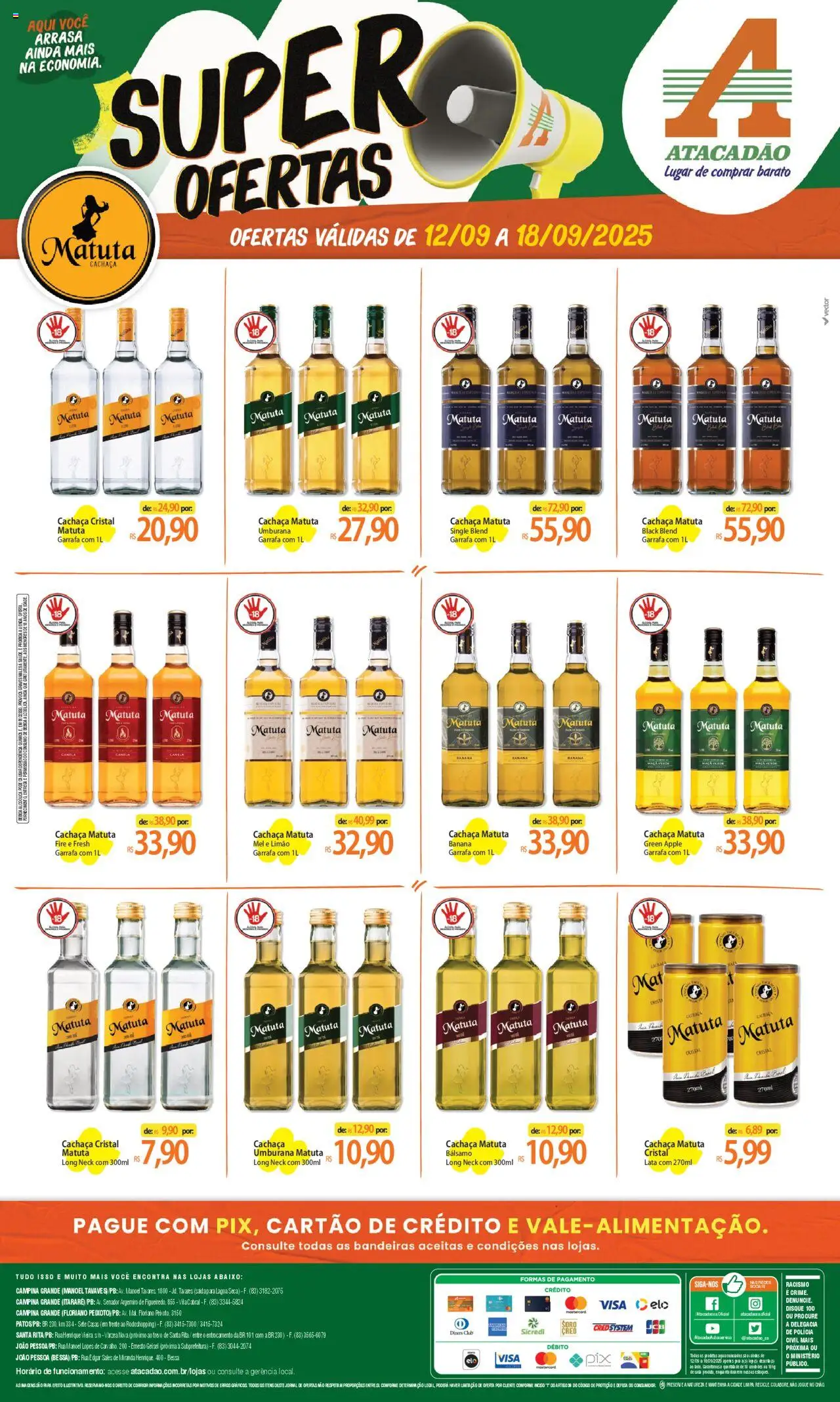 Atacadão folheto "Ofertas - PB" válido a partir de 12/09/2025 - número de página 1