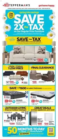 Un aperçu du dépliant Tepperman's weekly flyer / circulaire du magasin Tepperman's est valide à partir 3 avr. 2026