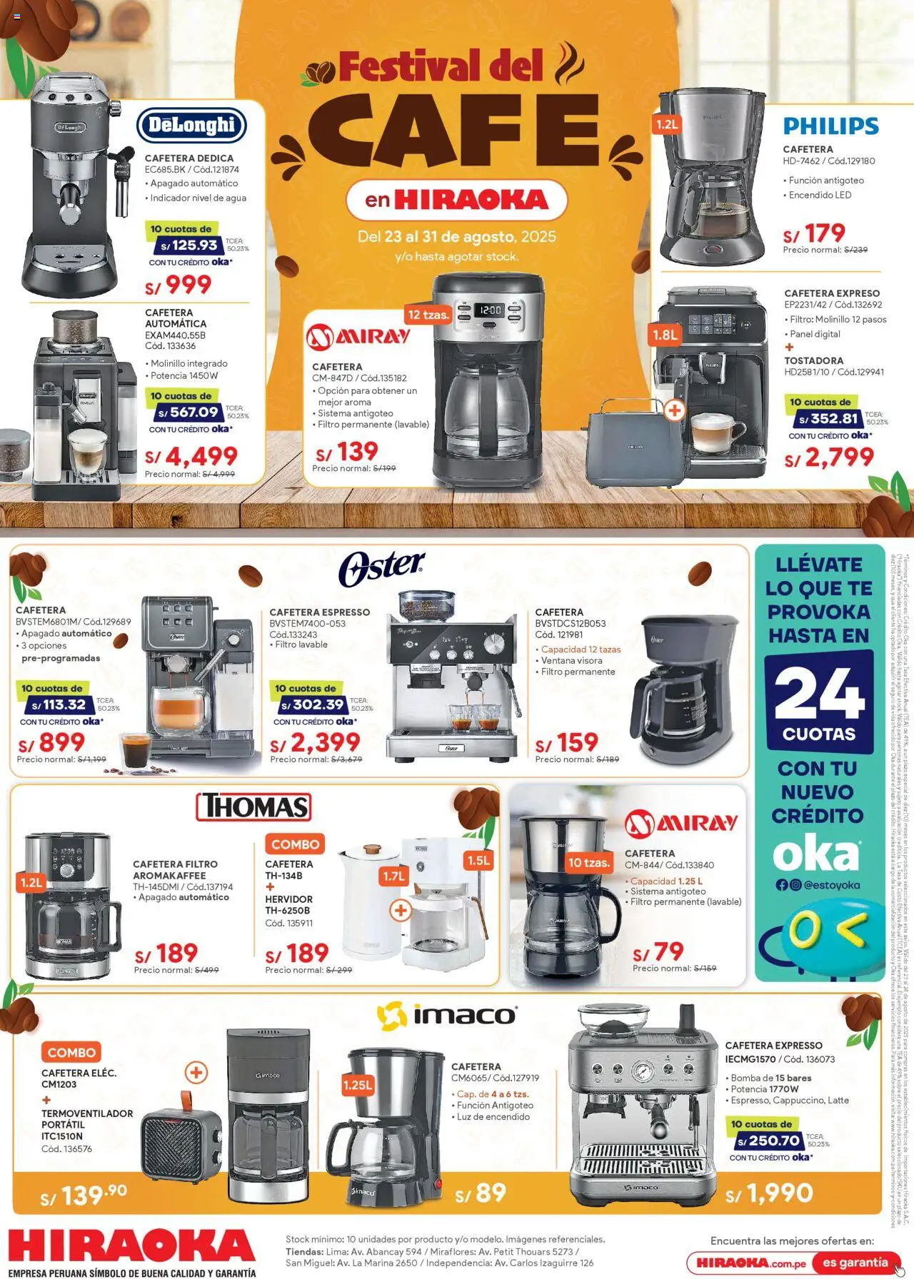 Hiraoka Festival del Café (23/08/2025 - 31/08/2025) - ofertas de hoy - número de página 1
