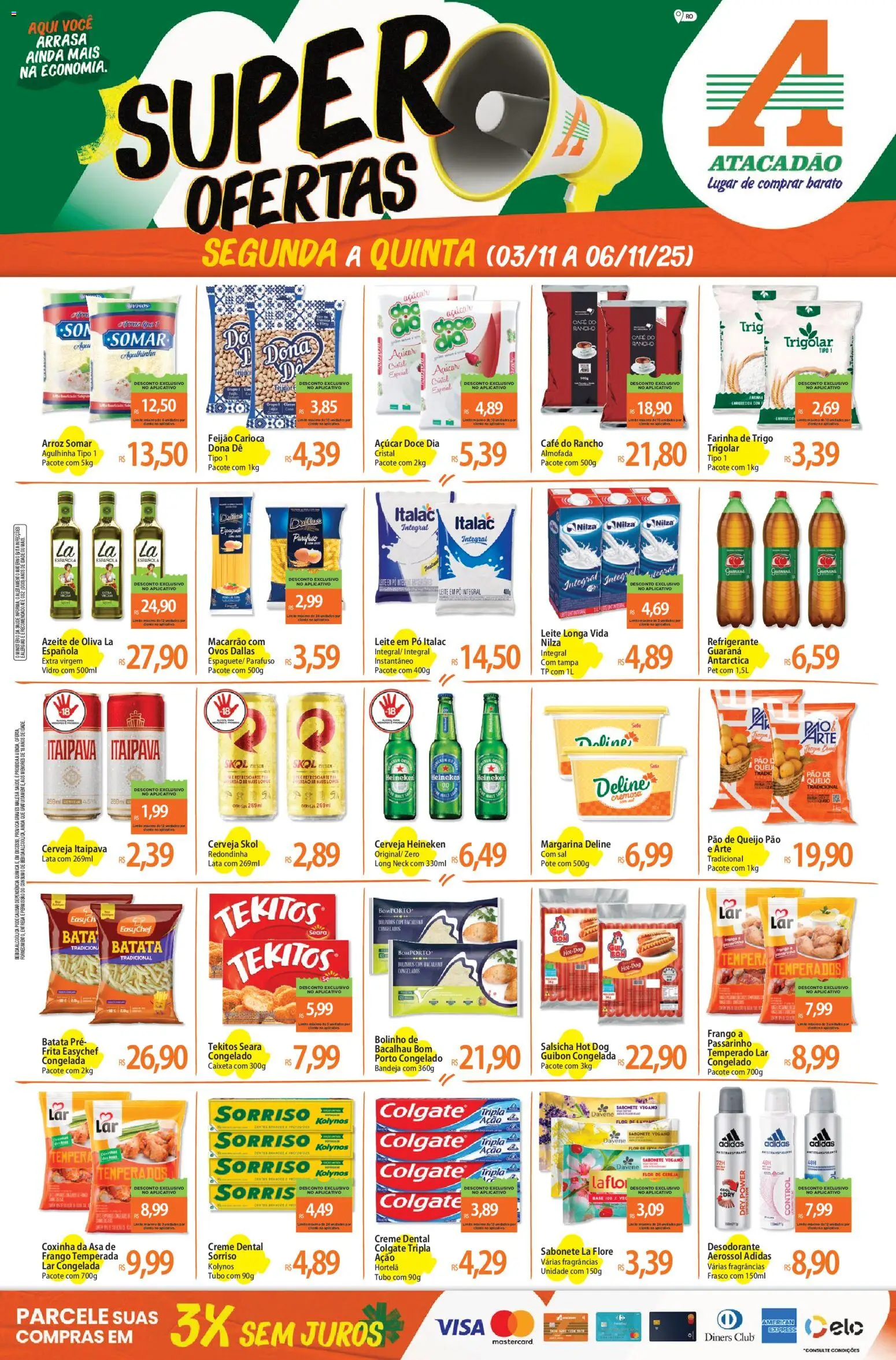 Pré-Visualização do folheto "Ofertas - RO" da loja Atacadão válido a partir de 03/11/2025