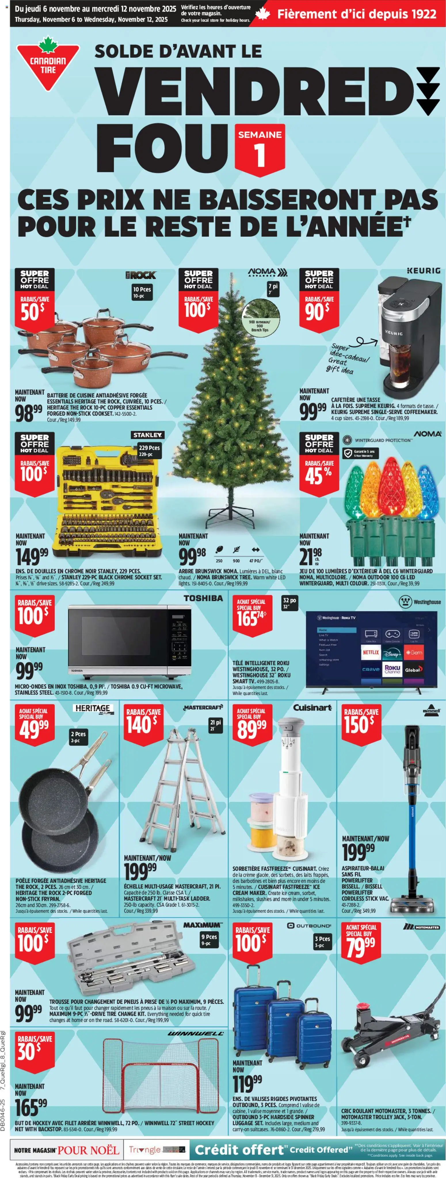 Preview of leaflet Vendred Fou from shop Canadian Tire is valid from Nov 06, 2025