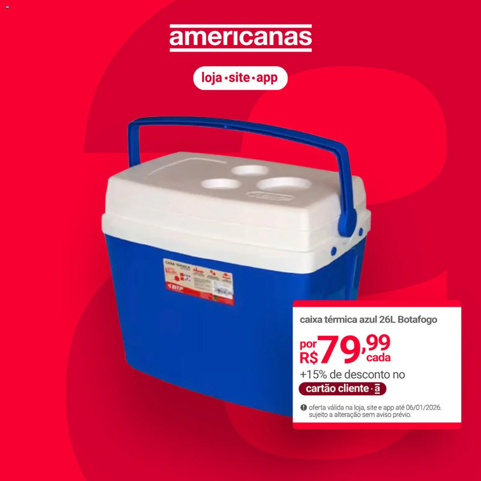 Pré-Visualização do folheto "Ofertas atuais" da loja Lojas Americanas válido a partir de 31/12/2025