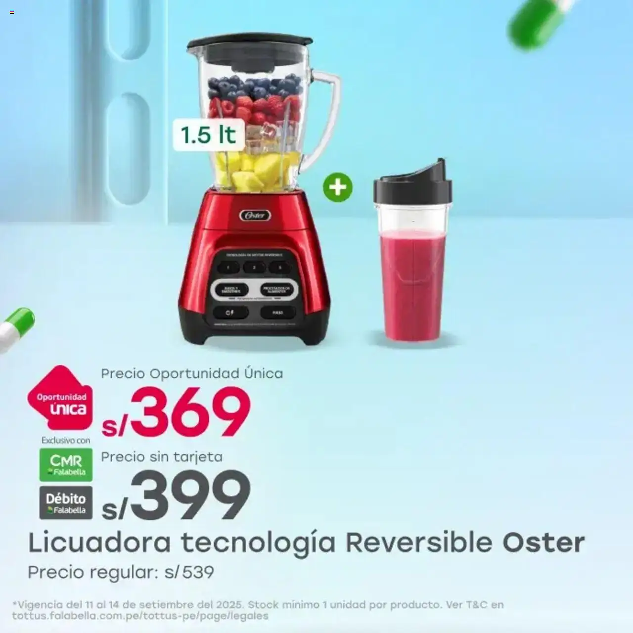 Tottus Catálogo (11/09/2025 - 14/09/2025) - ofertas de hoy - número de página 1