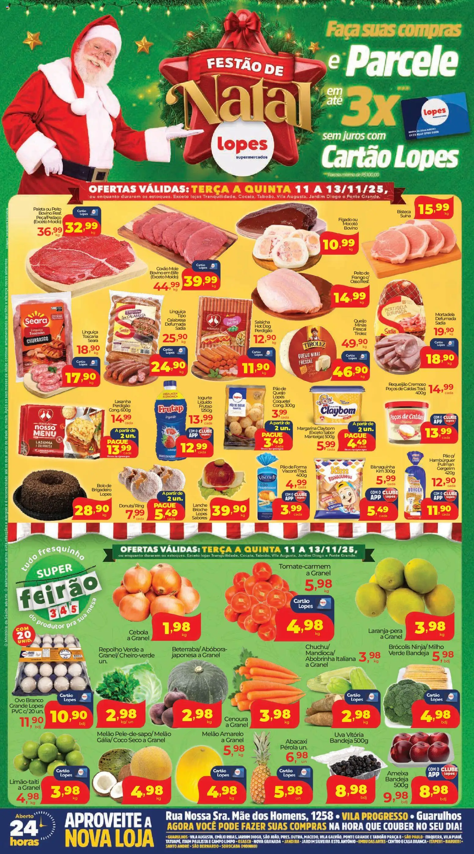 Pré-Visualização do folheto "Ofertas da semana" da loja Lopes Supermercados válido a partir de 11/11/2025