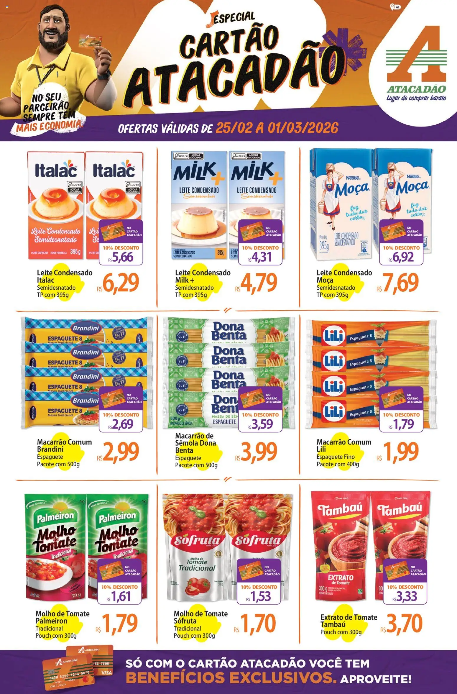 Pré-Visualização do folheto "Ofertas - AL" da loja Atacadão válido a partir de 25/02/2026